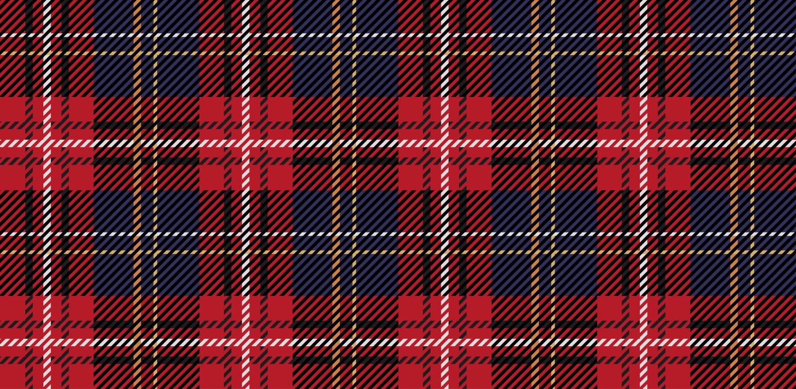 Printed tartan toppers on rice paper or icing