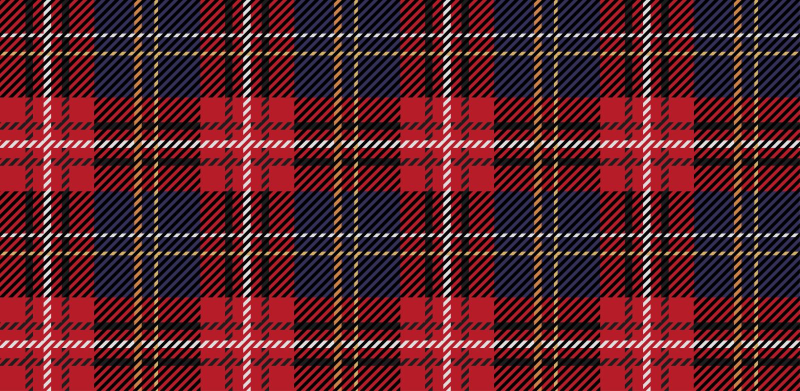Printed tartan toppers on rice paper or icing