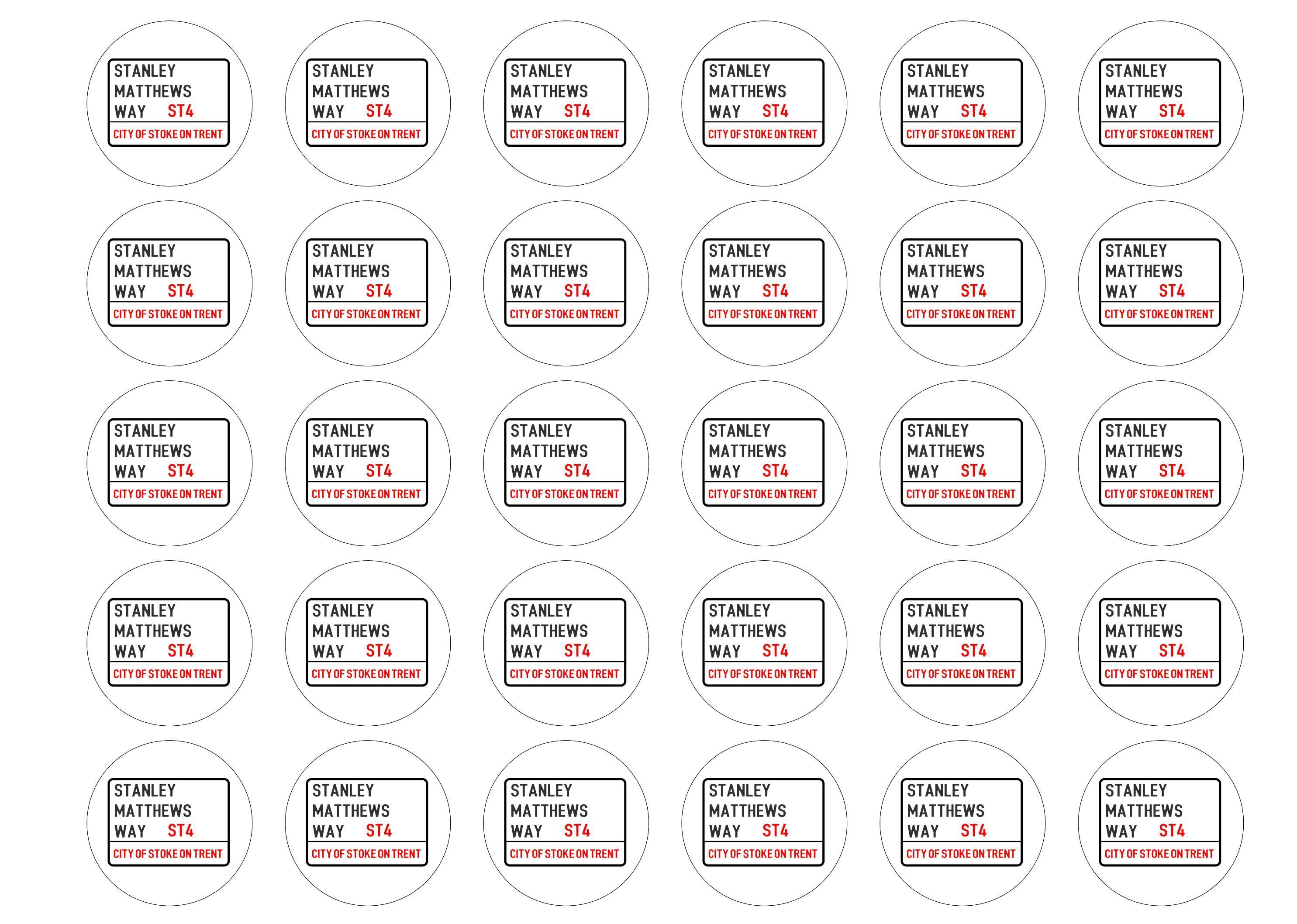 Stoke City Street Sign