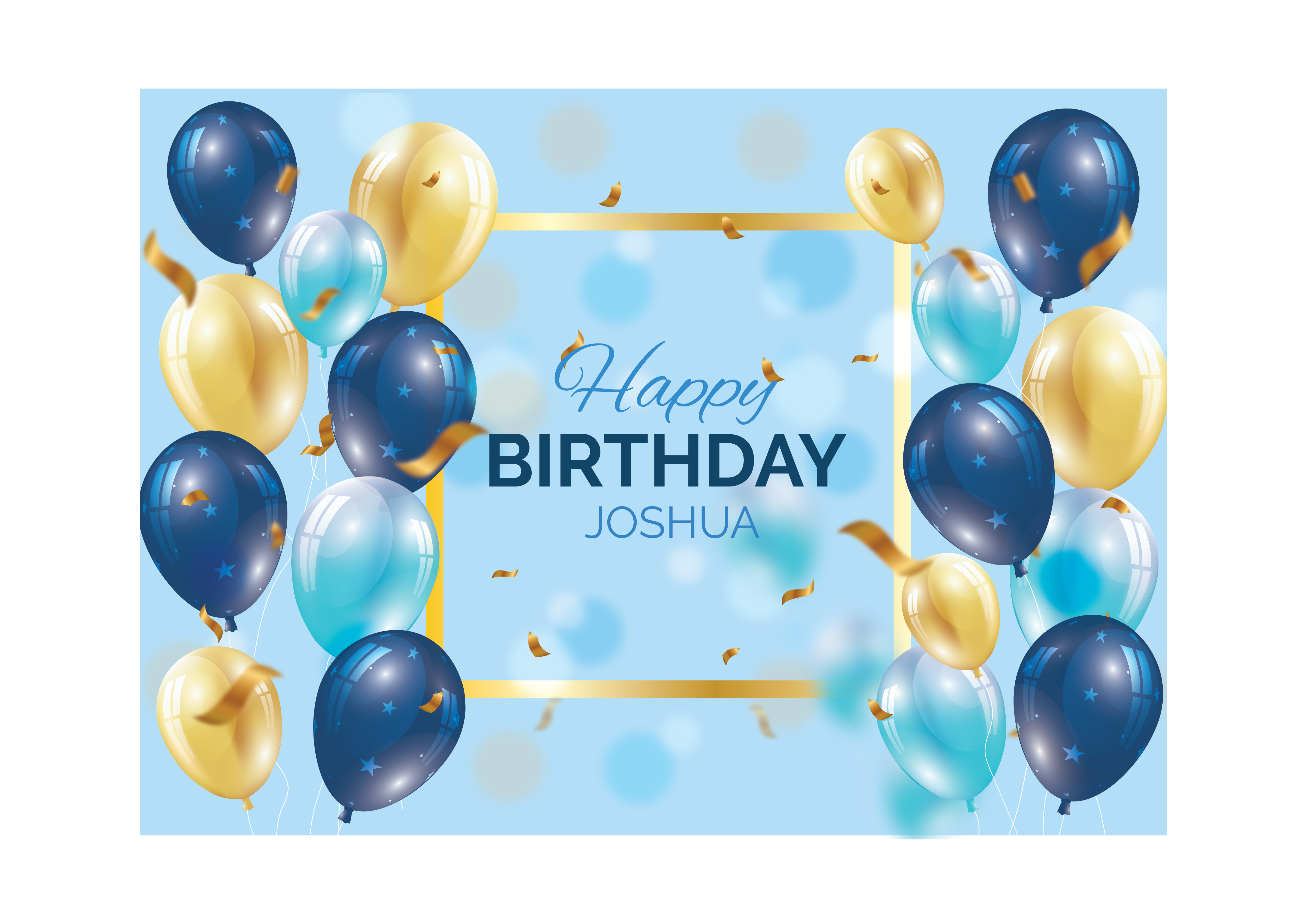 Personalised Costco Size Birthday Balloon Topper