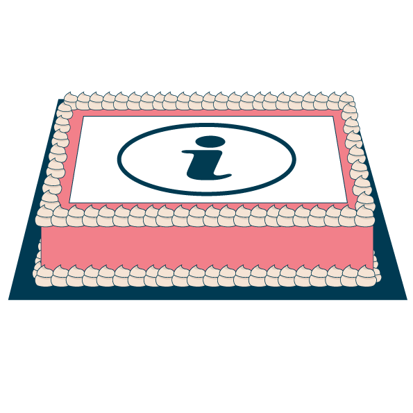 Personalised Costco Size Cake Topper