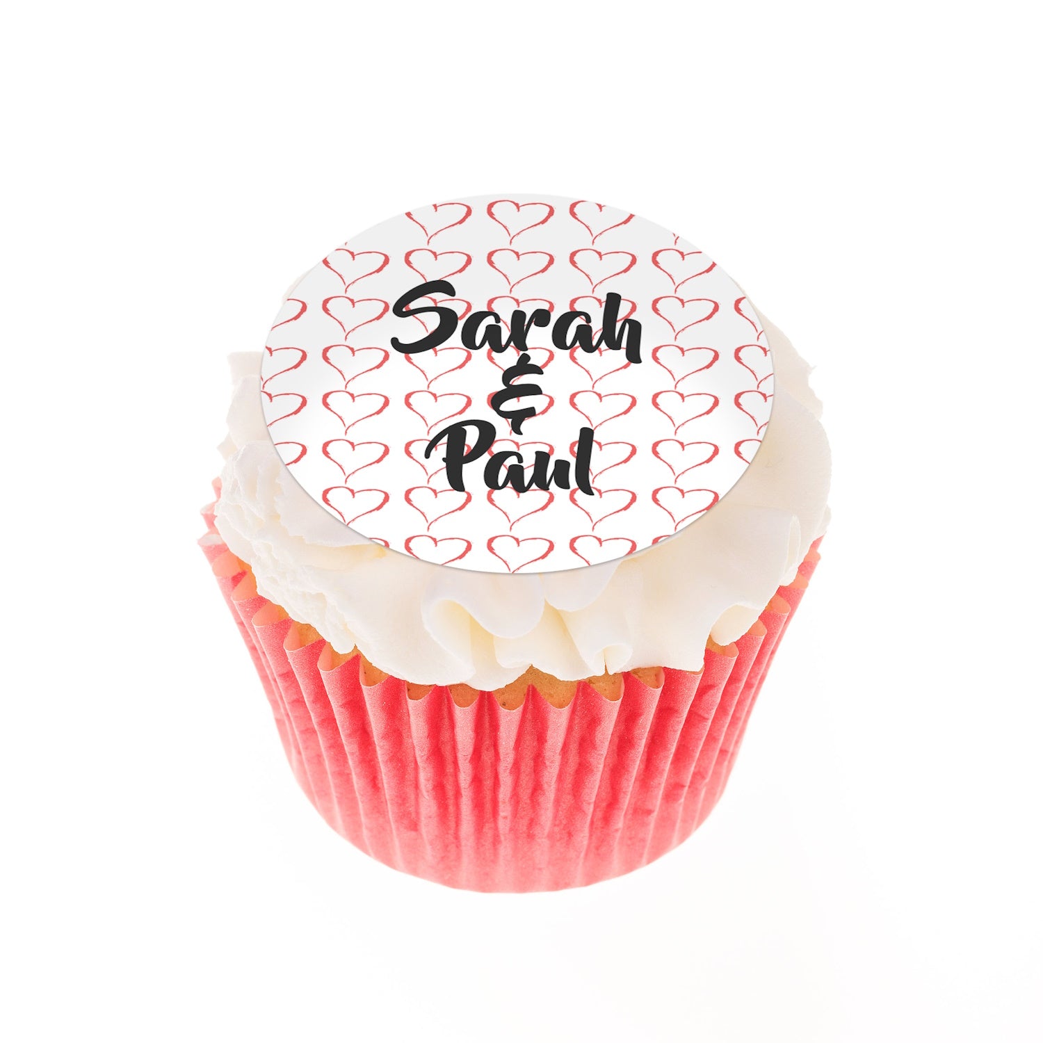 Personalised engagement cupcake toppers