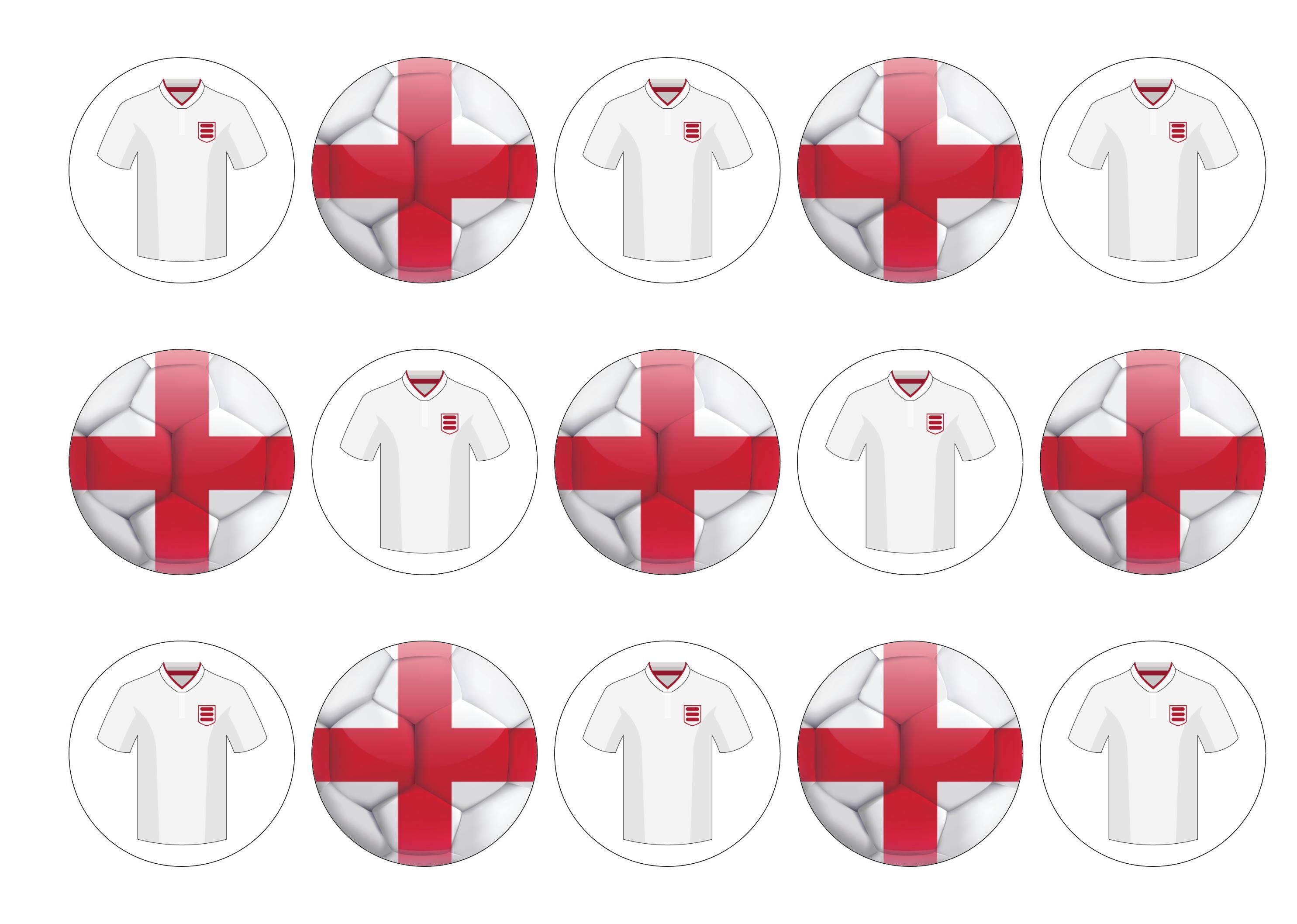 England Football Shirts and Flags