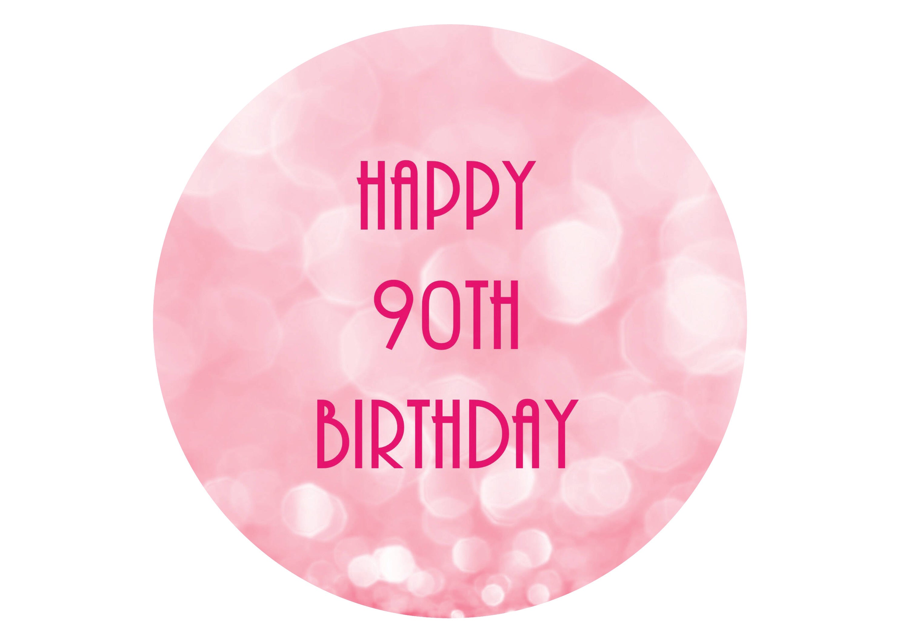 Pink 90th Birthday