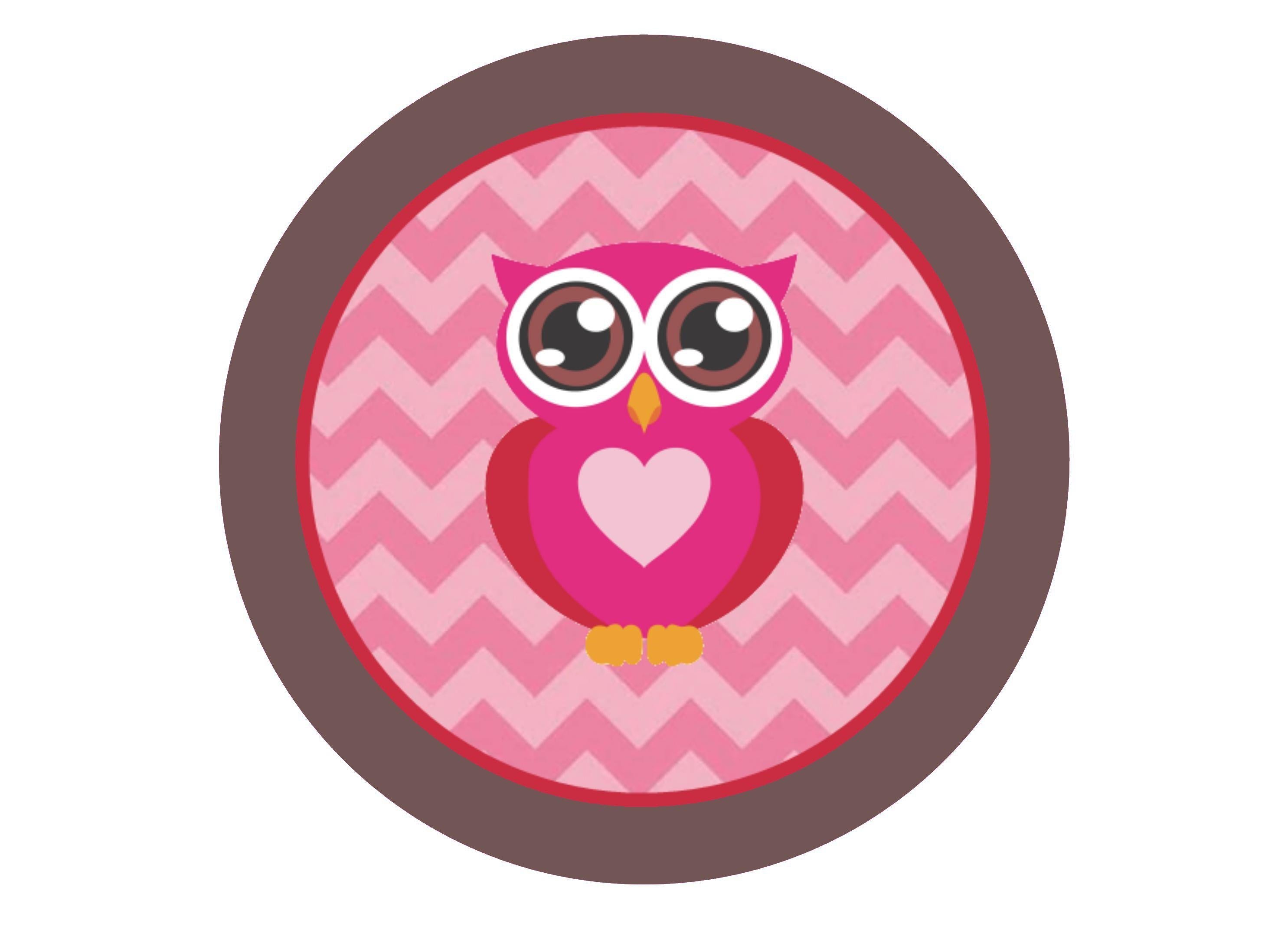 Happy Birthday - Pink Owls