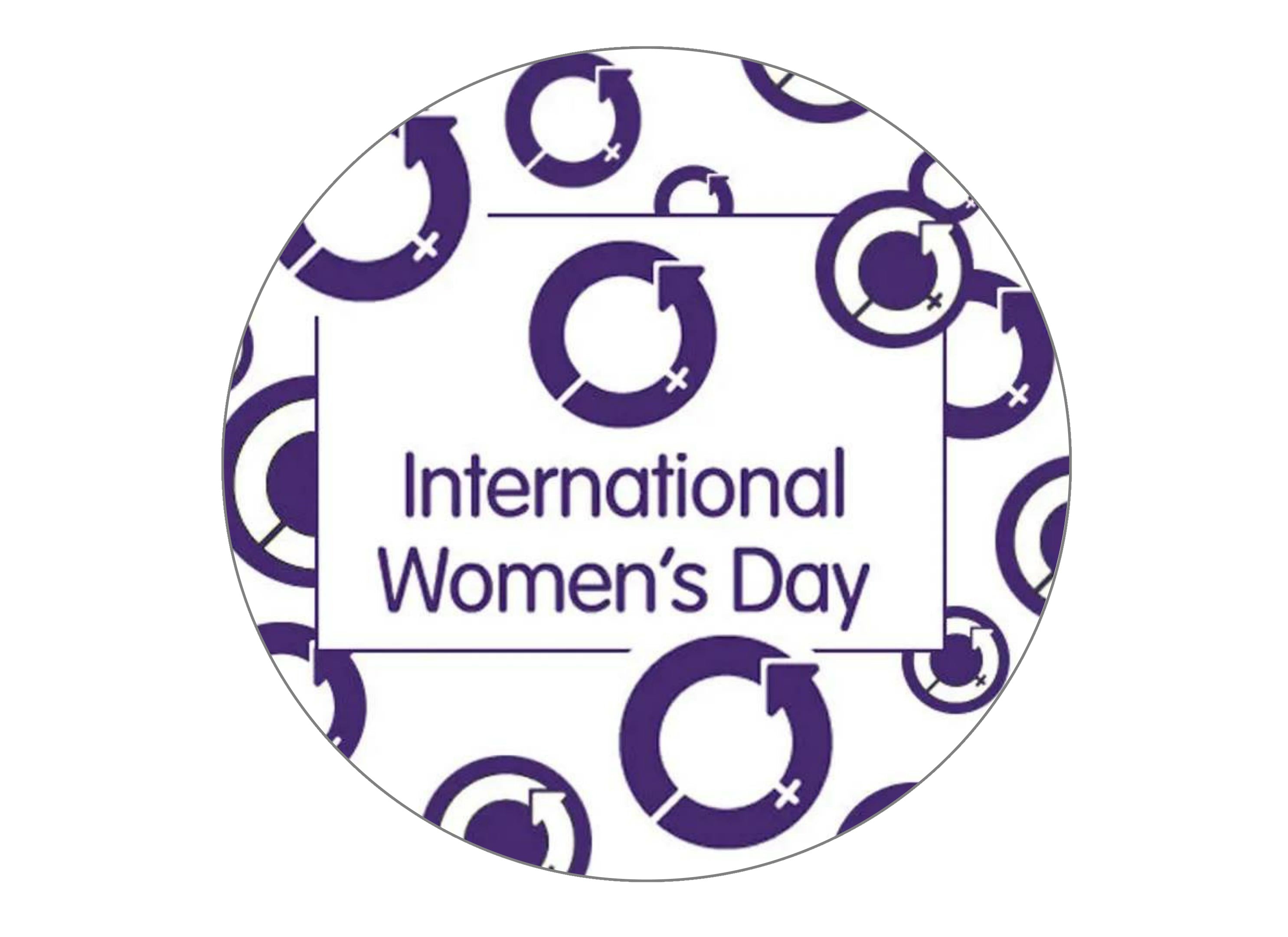 International Women's Day cake topper