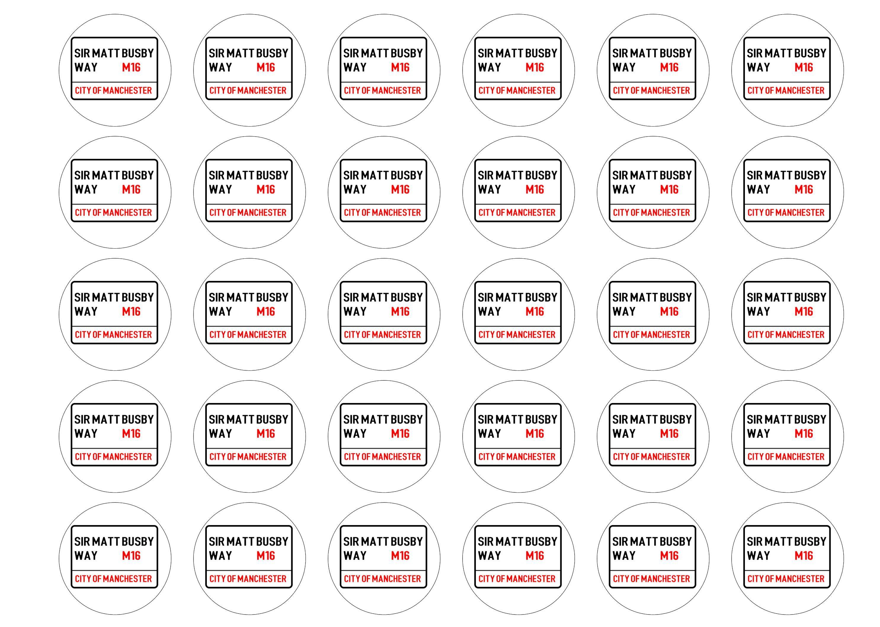 Manchester United Street Sign