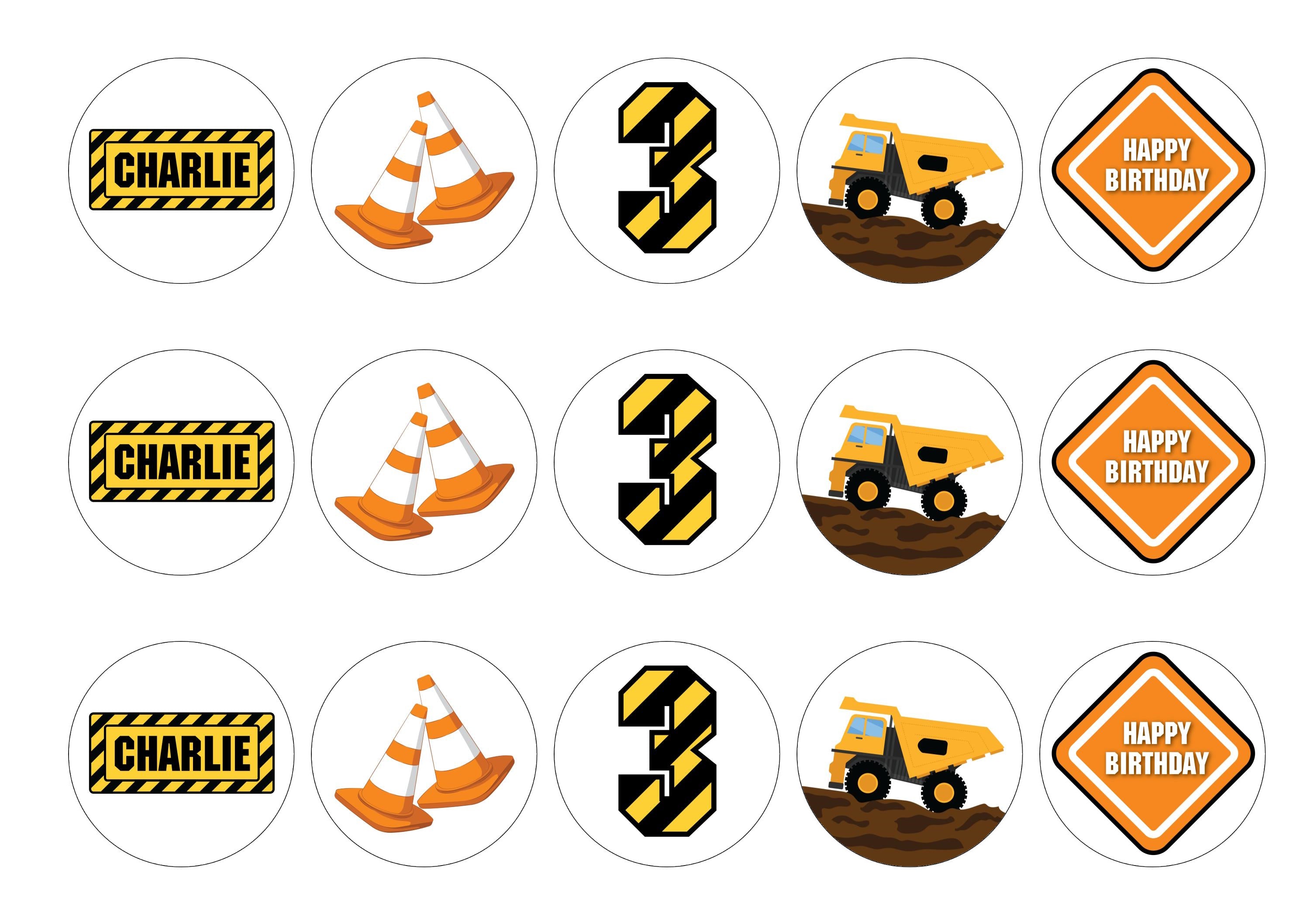 Personalised Digger Toppers