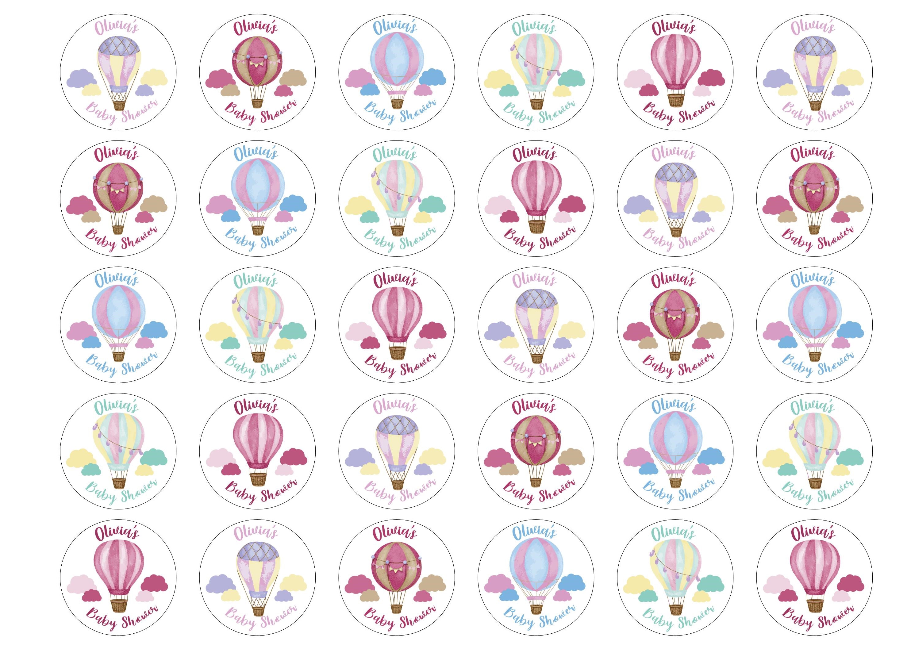 Baby Shower Hot Air Balloon - Girl