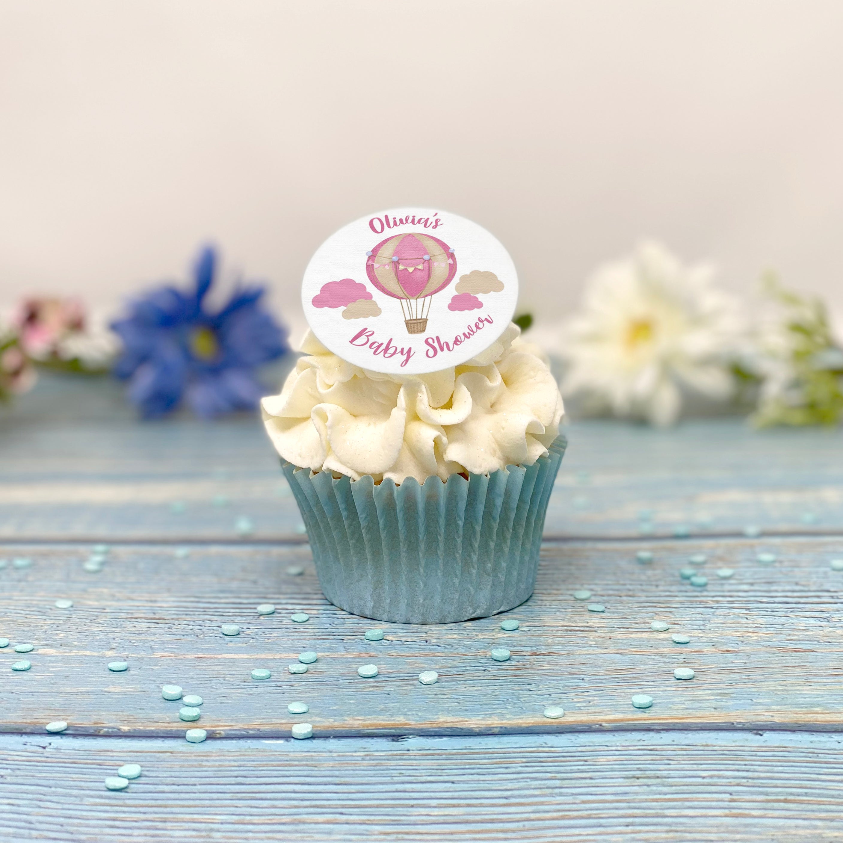 Baby Shower Hot Air Balloon - Girl