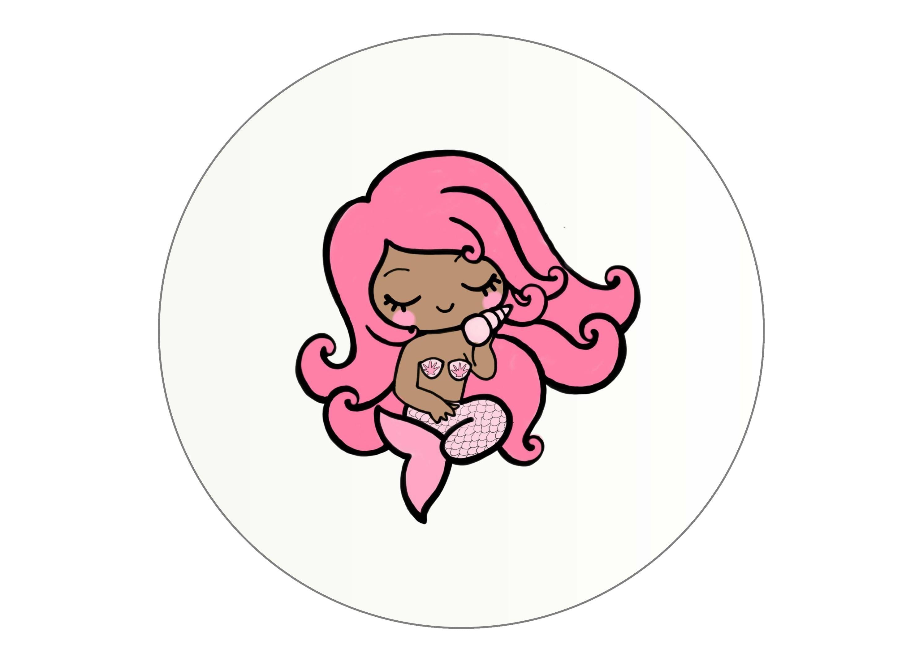 Mermaids - pink and blue