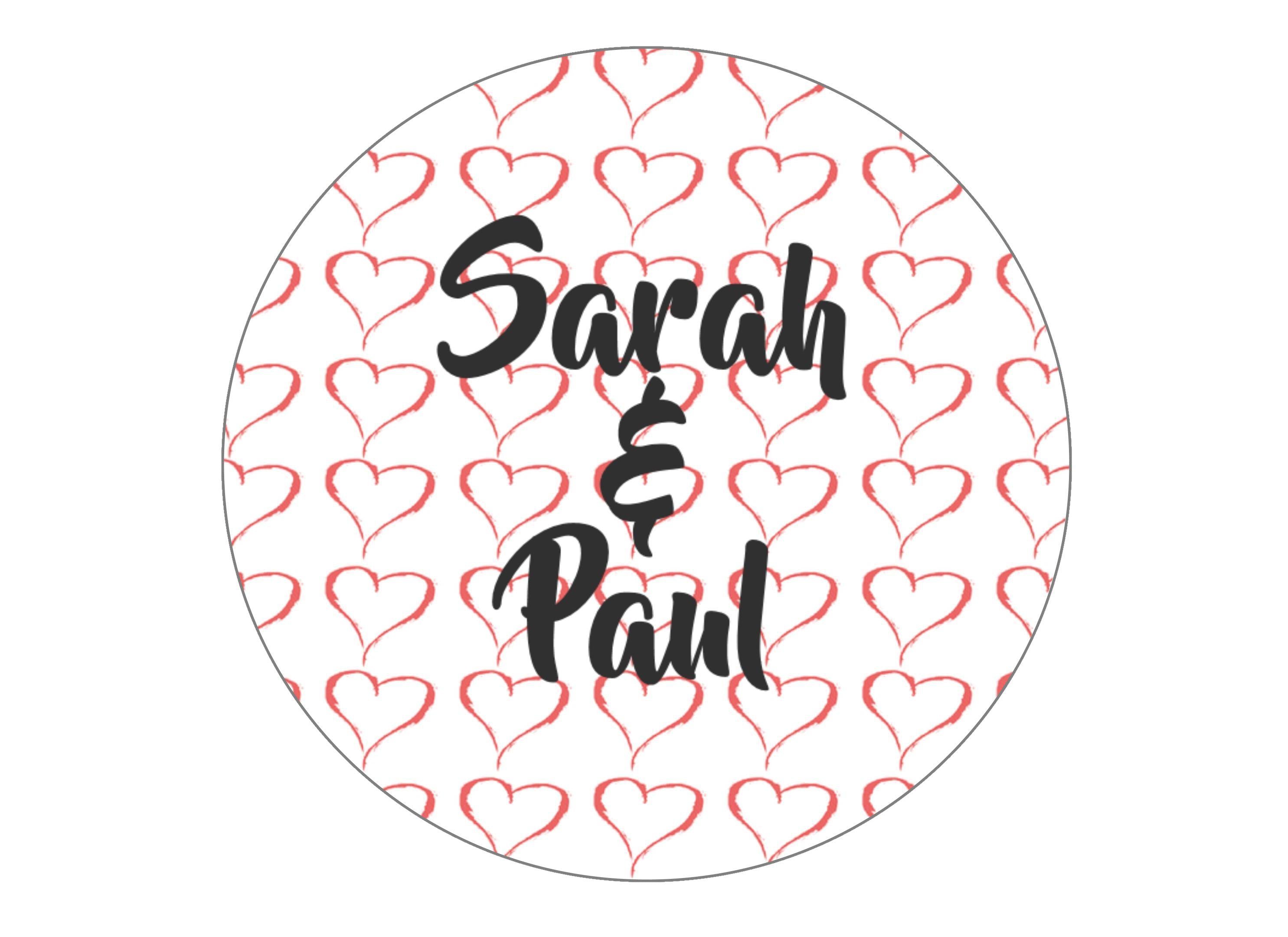 190mm printed edible cake topper