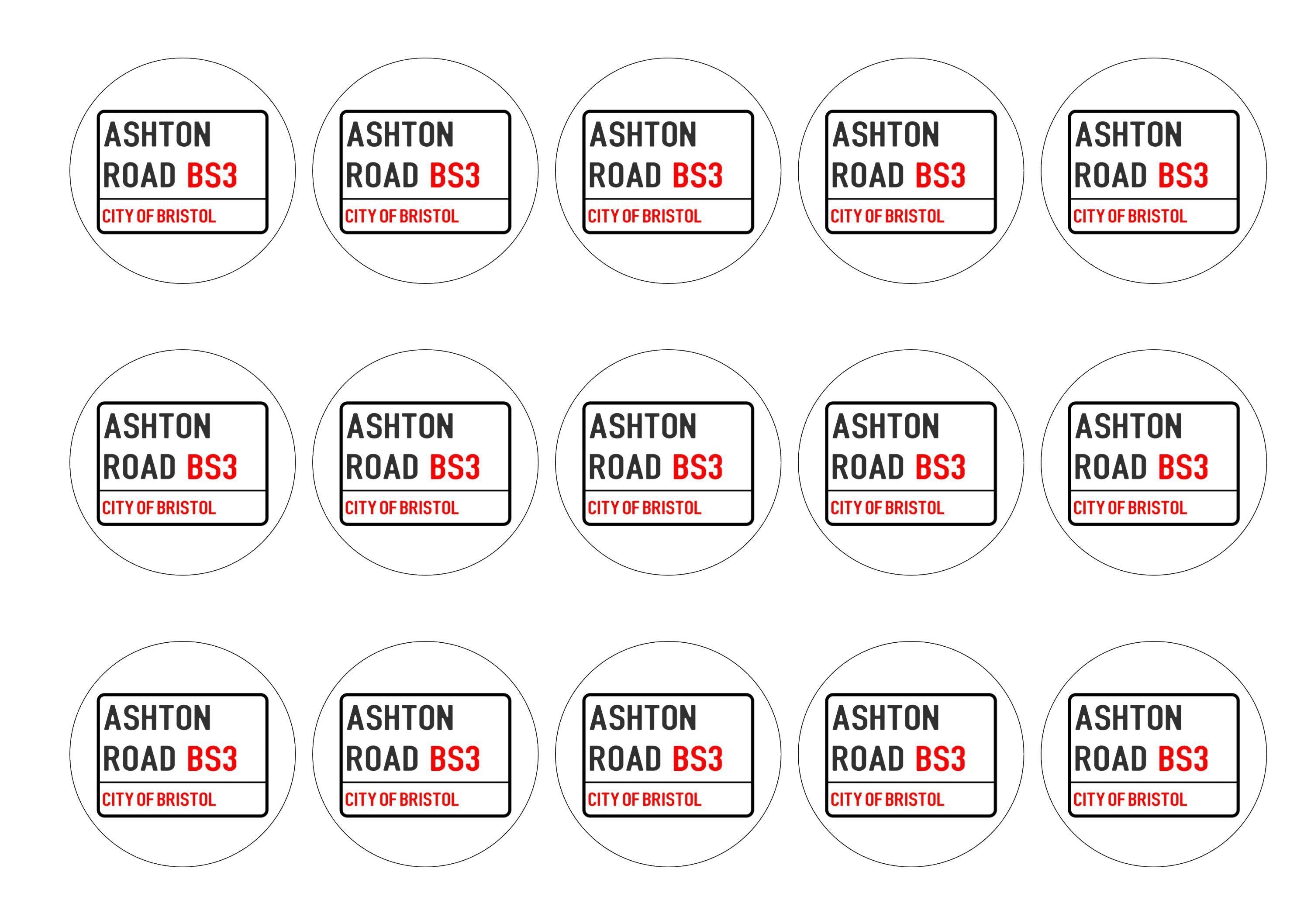 50mm printed edible cake topper