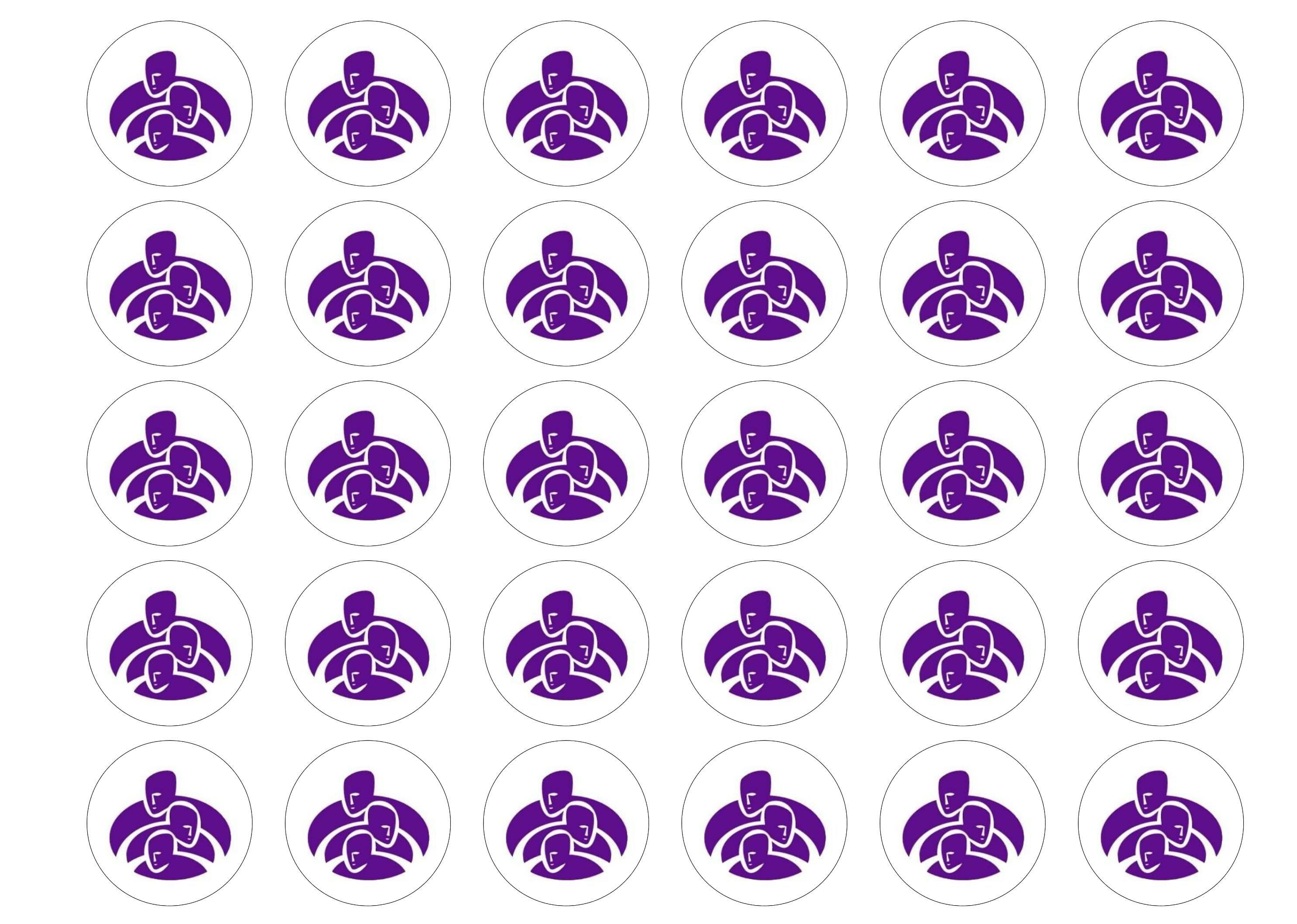 Printed edible cupcake toppers in support of Alzheimer Scotland