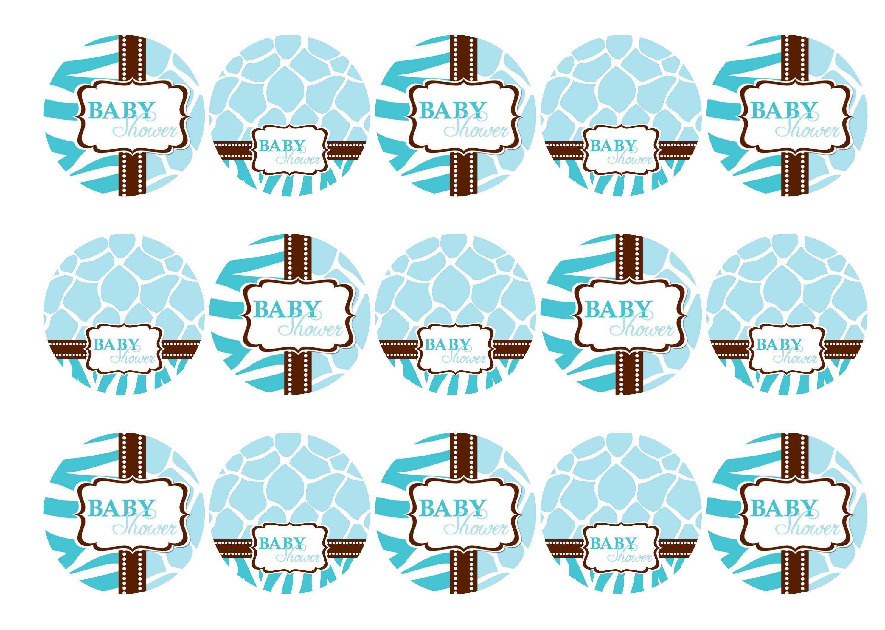 Printed edible cupcake toppers - 50mm