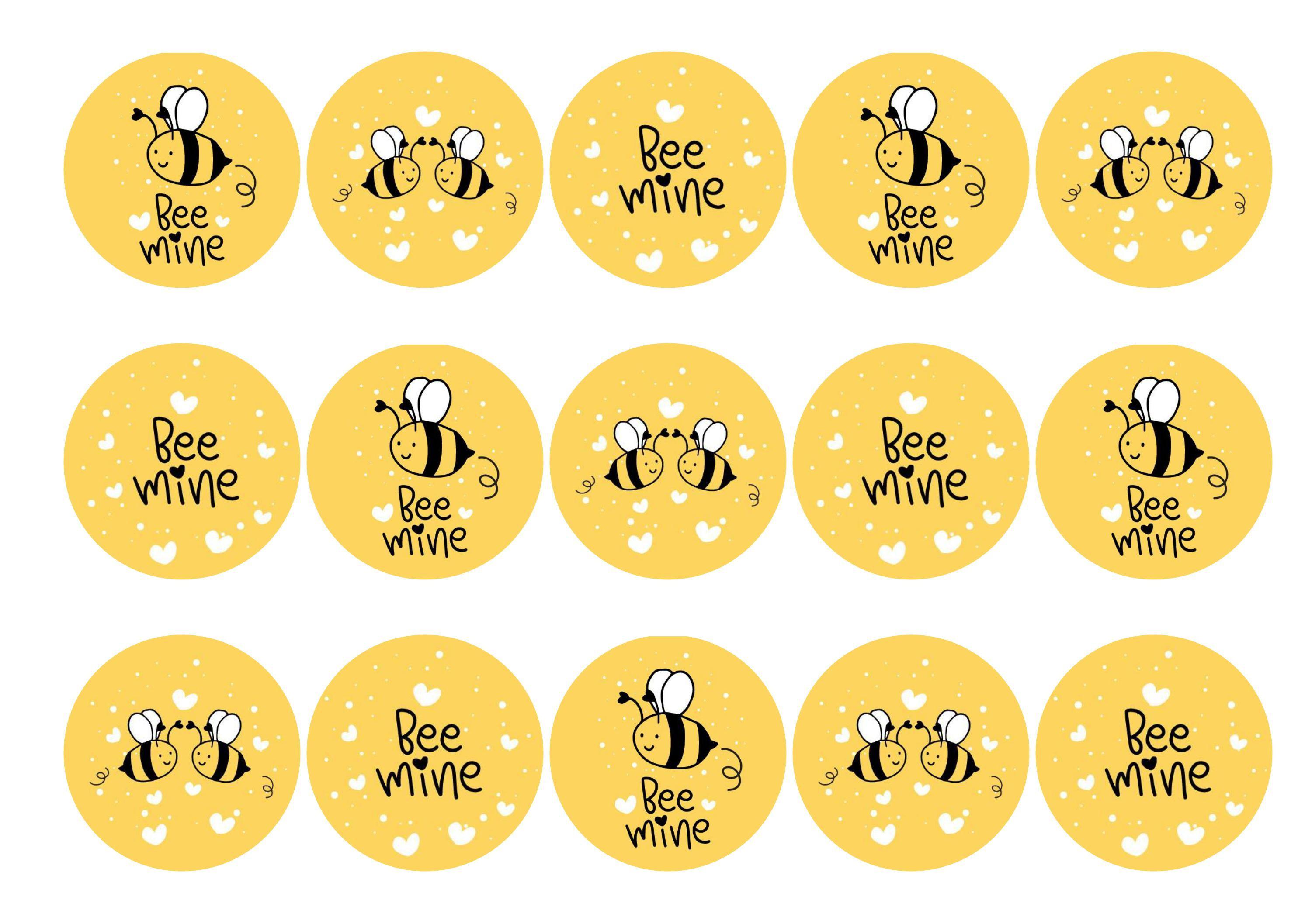 Bee Mine-Edible cake toppers-Edibilis