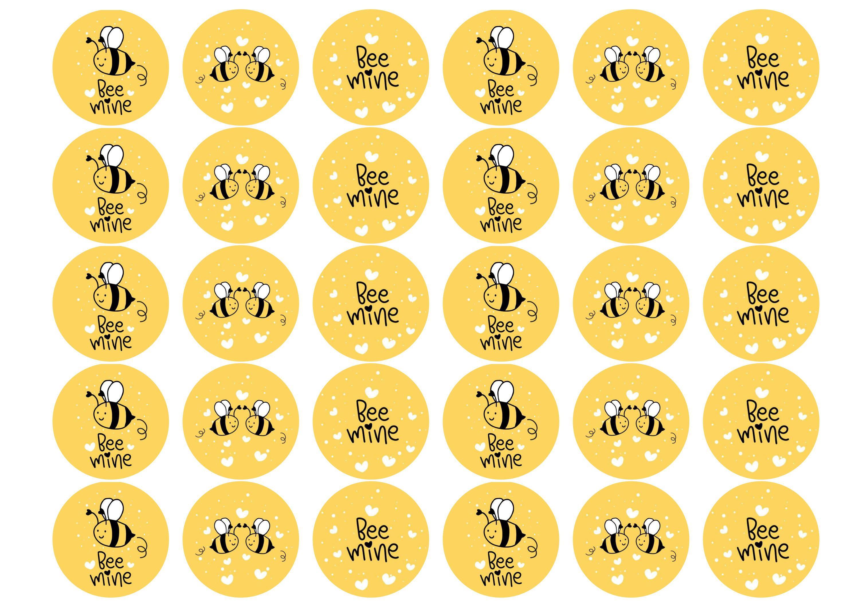 Bee Mine-Edible cake toppers-Edibilis