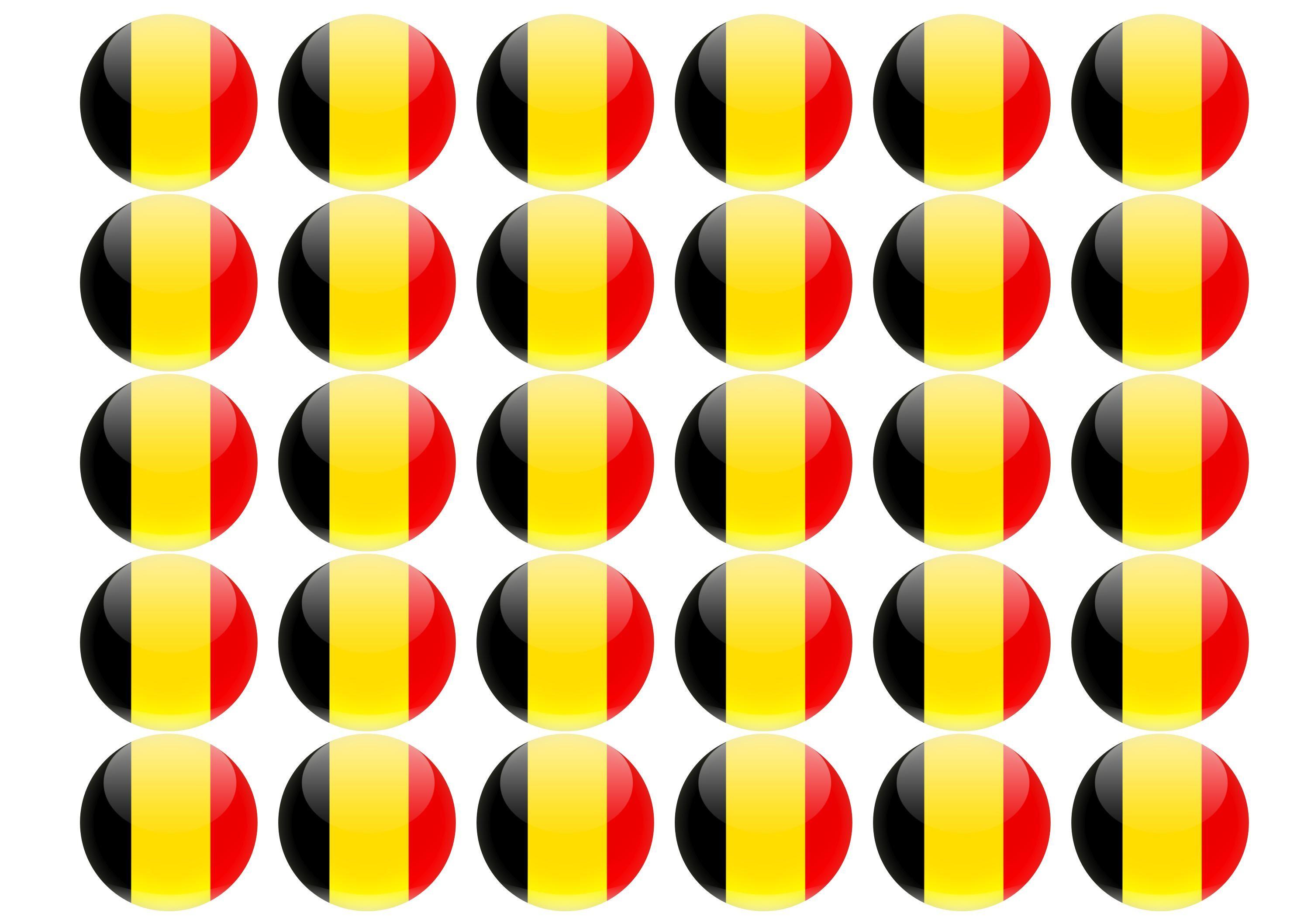 38mm printed edible cupcake toppers