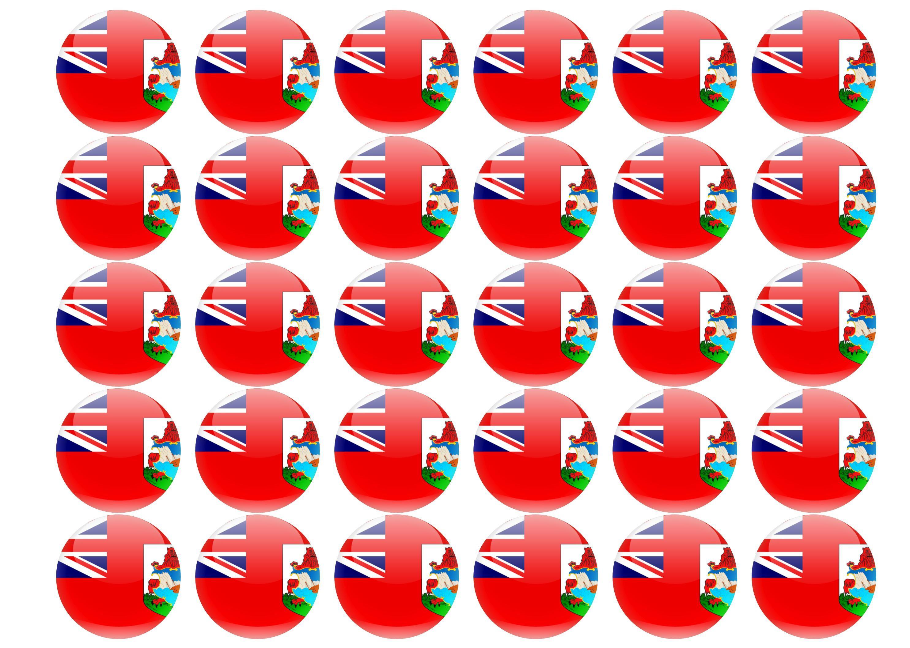 38mm printed edible cupcake toppers