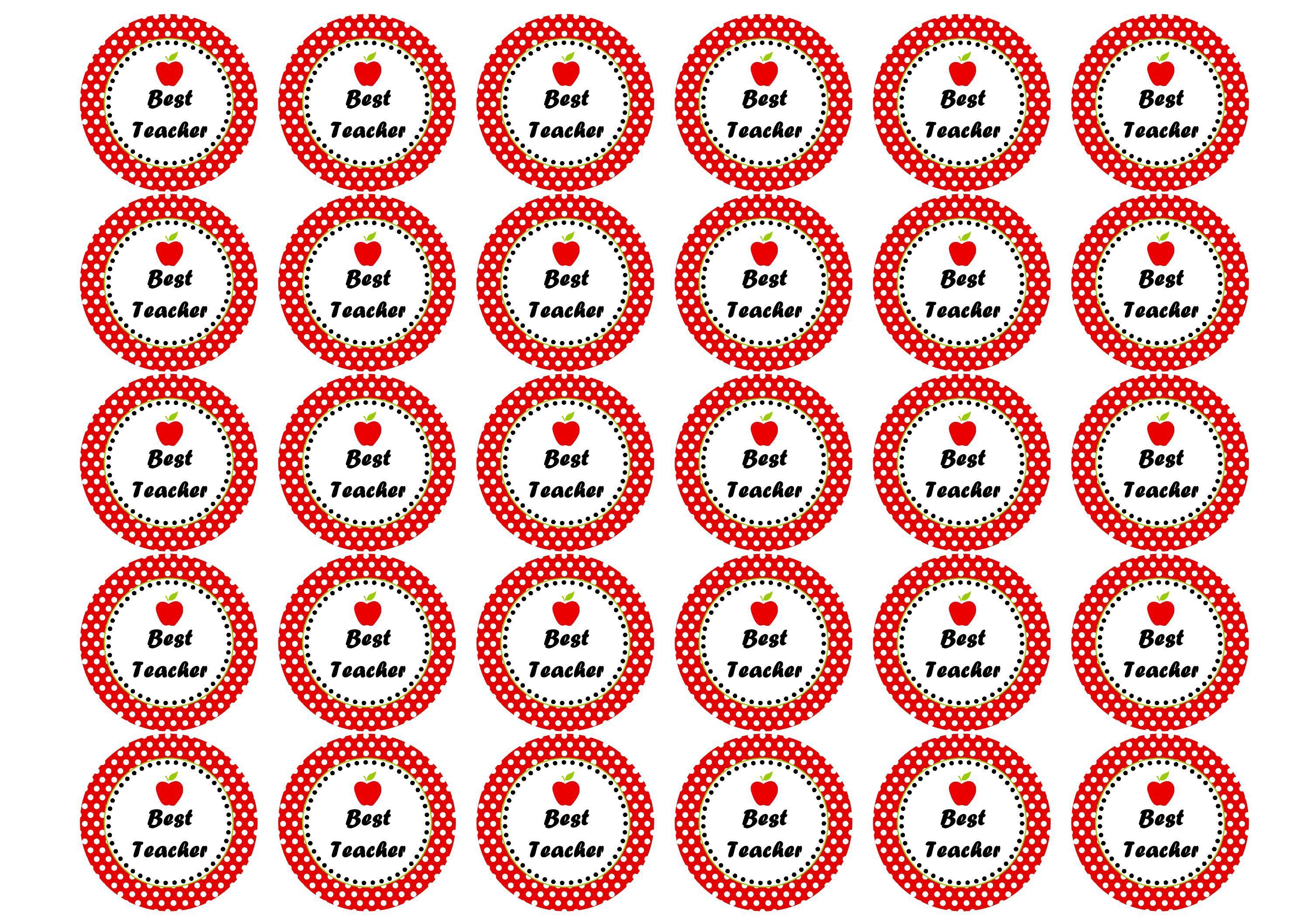 Best Teacher-Edible cake toppers-Edibilis