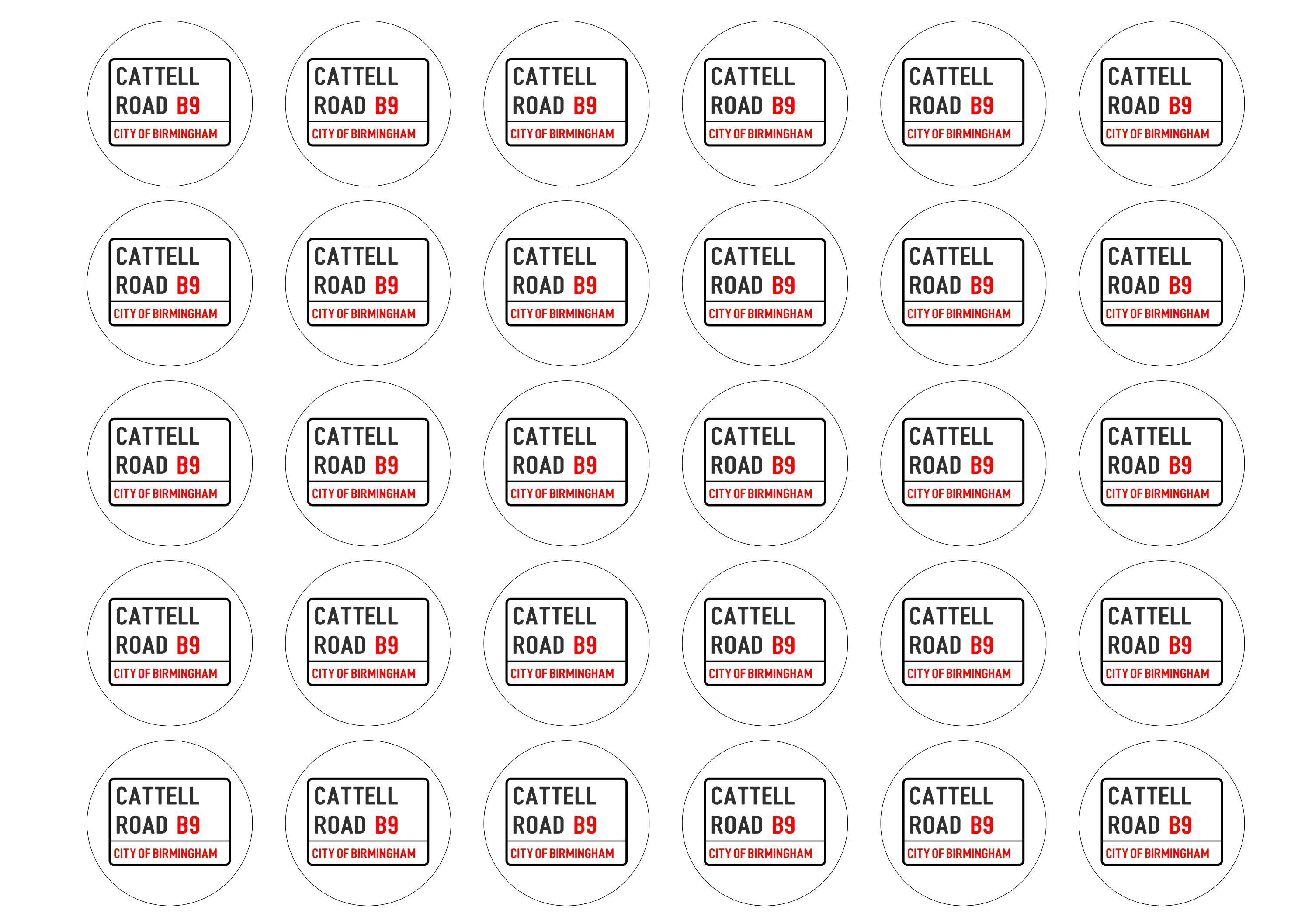 38mm printed edible cupcake toppers