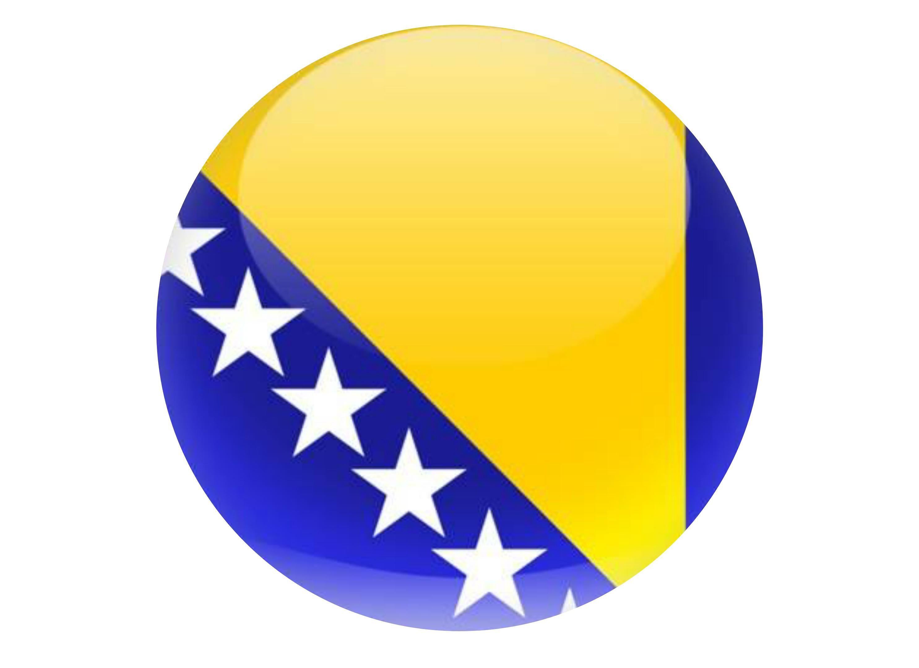 190mm printed edible cake topper - Bosnia and Herzegovina