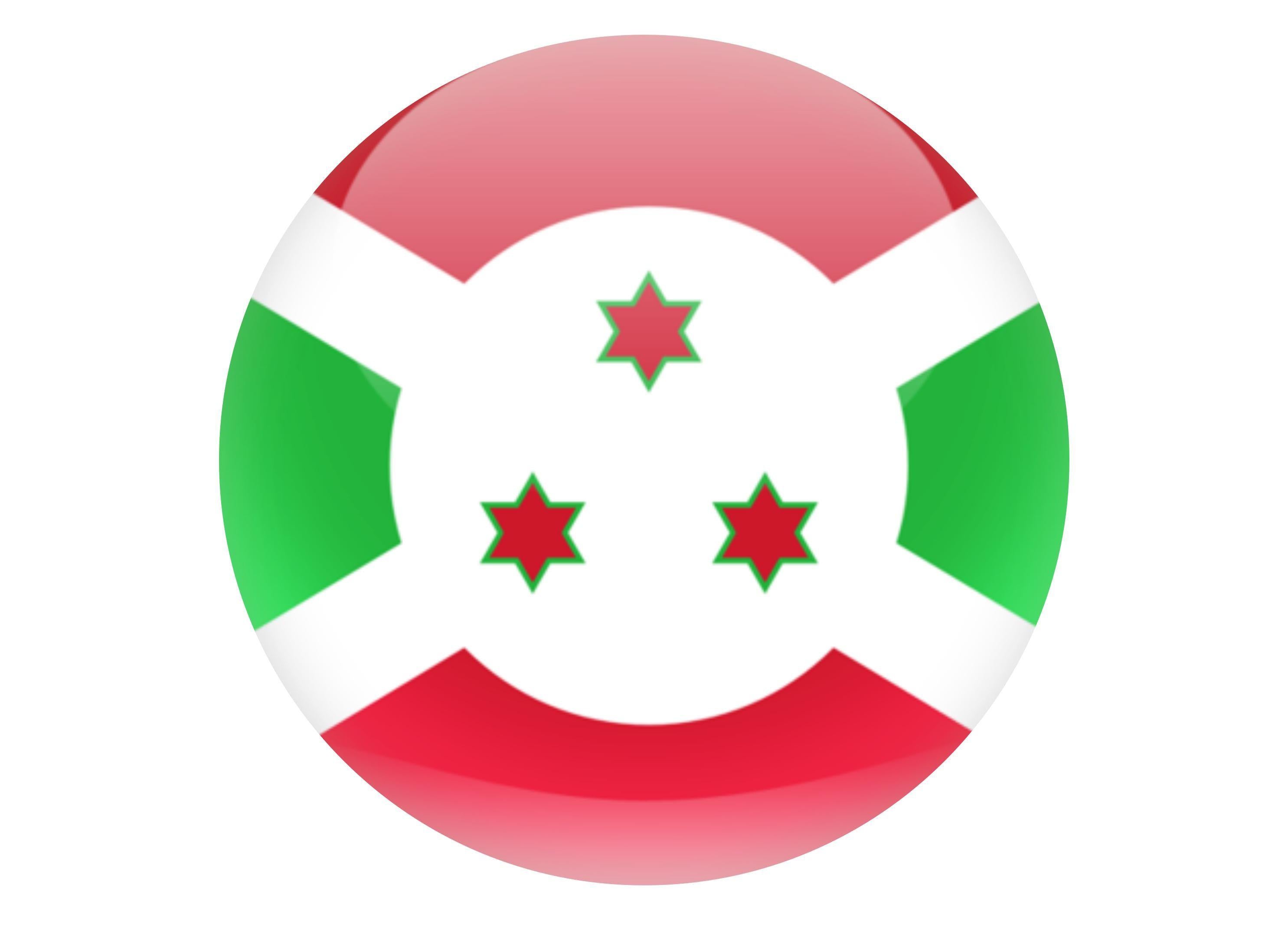 190mm printed edible cake topper - Burundi