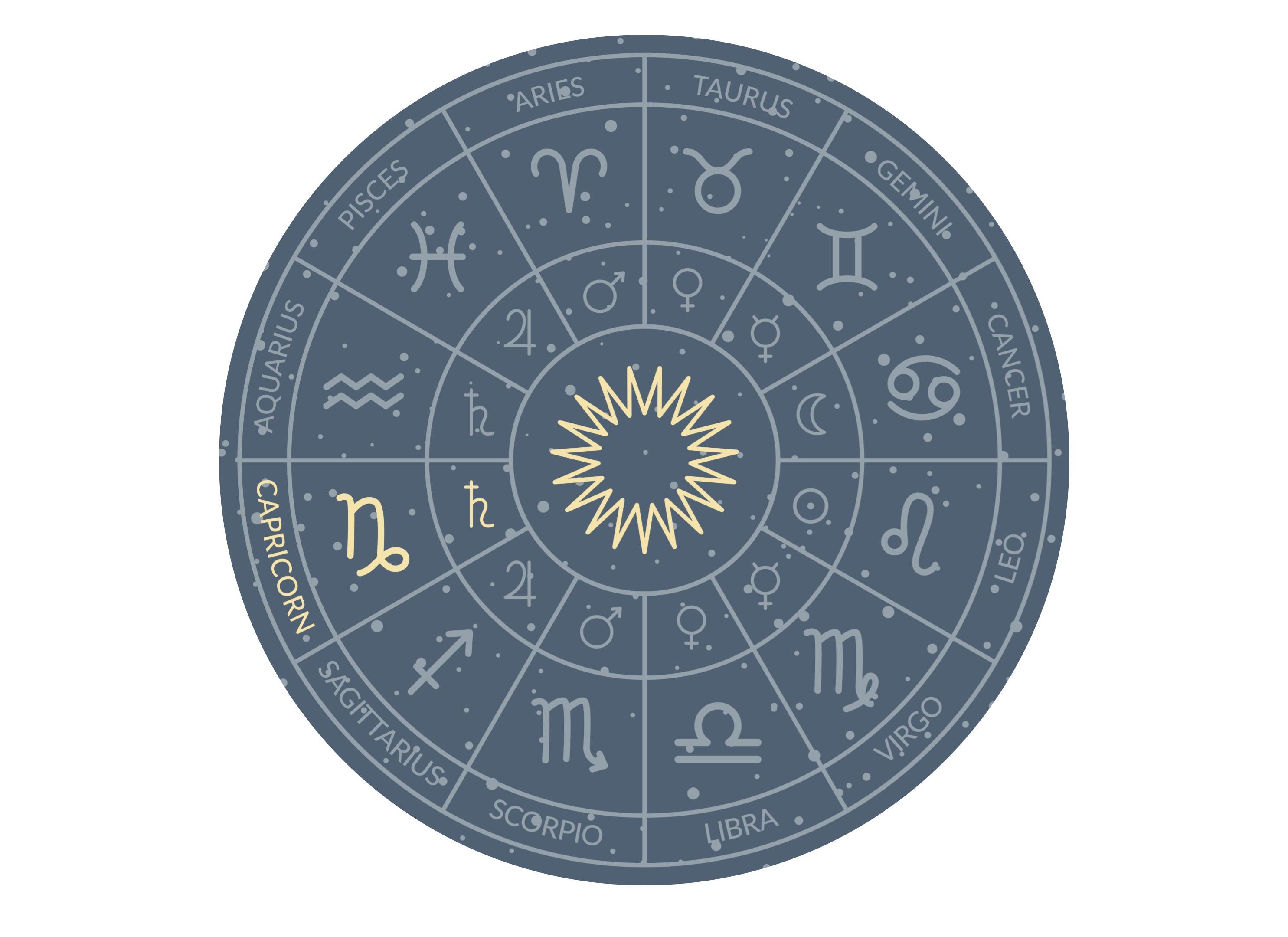 Large cake topper with Capricorn zodiac star sign