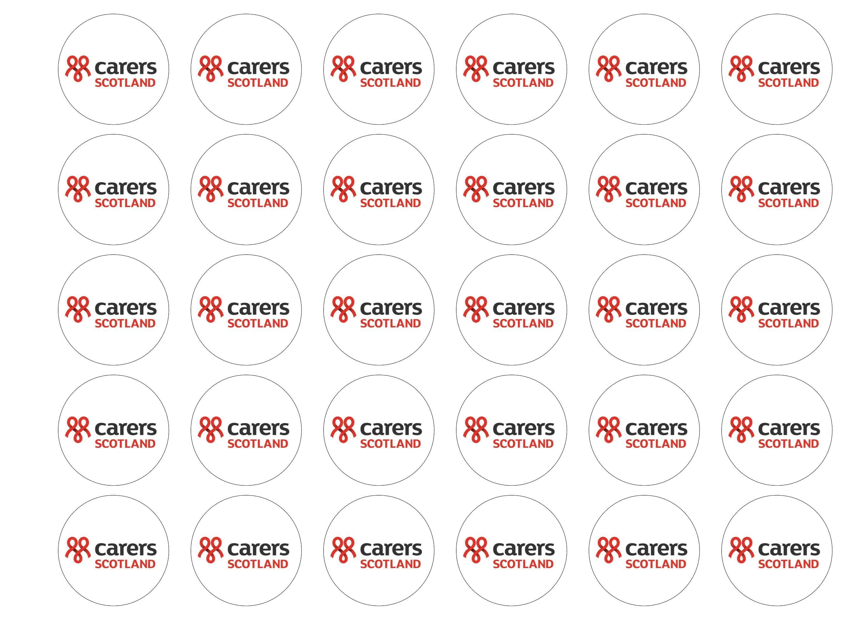 38mm printed edible cupcake toppers