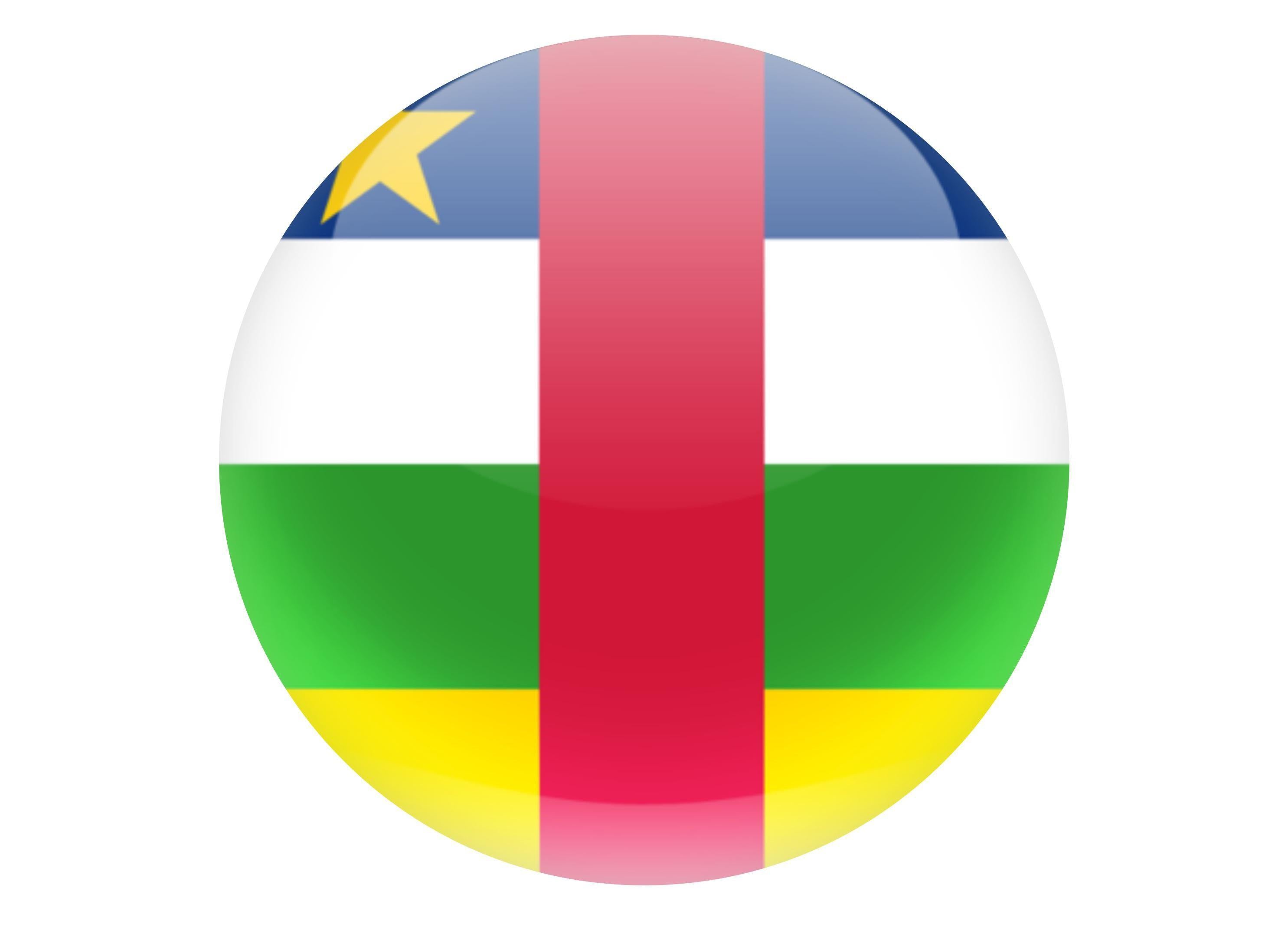 190mm printed edible cake topper - Central African Republic