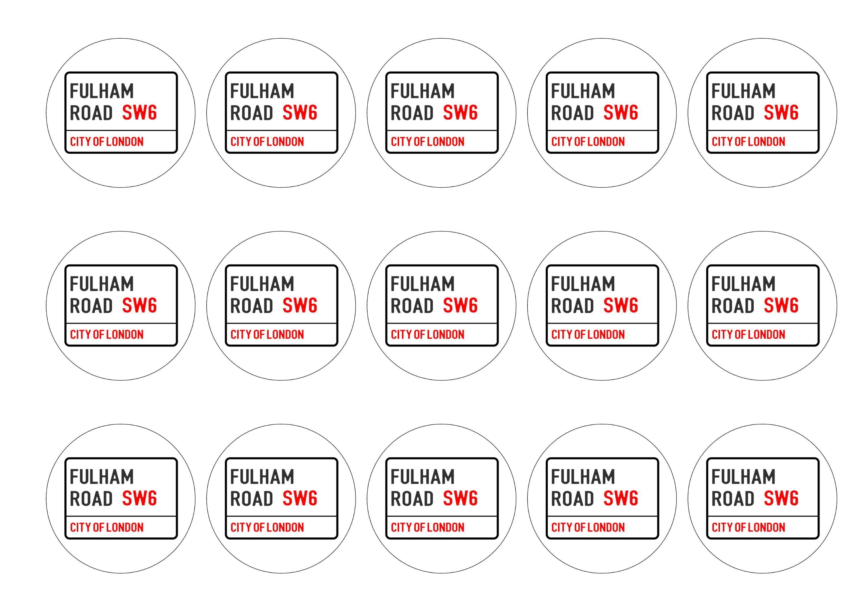 50mm printed edible cupcake toppers