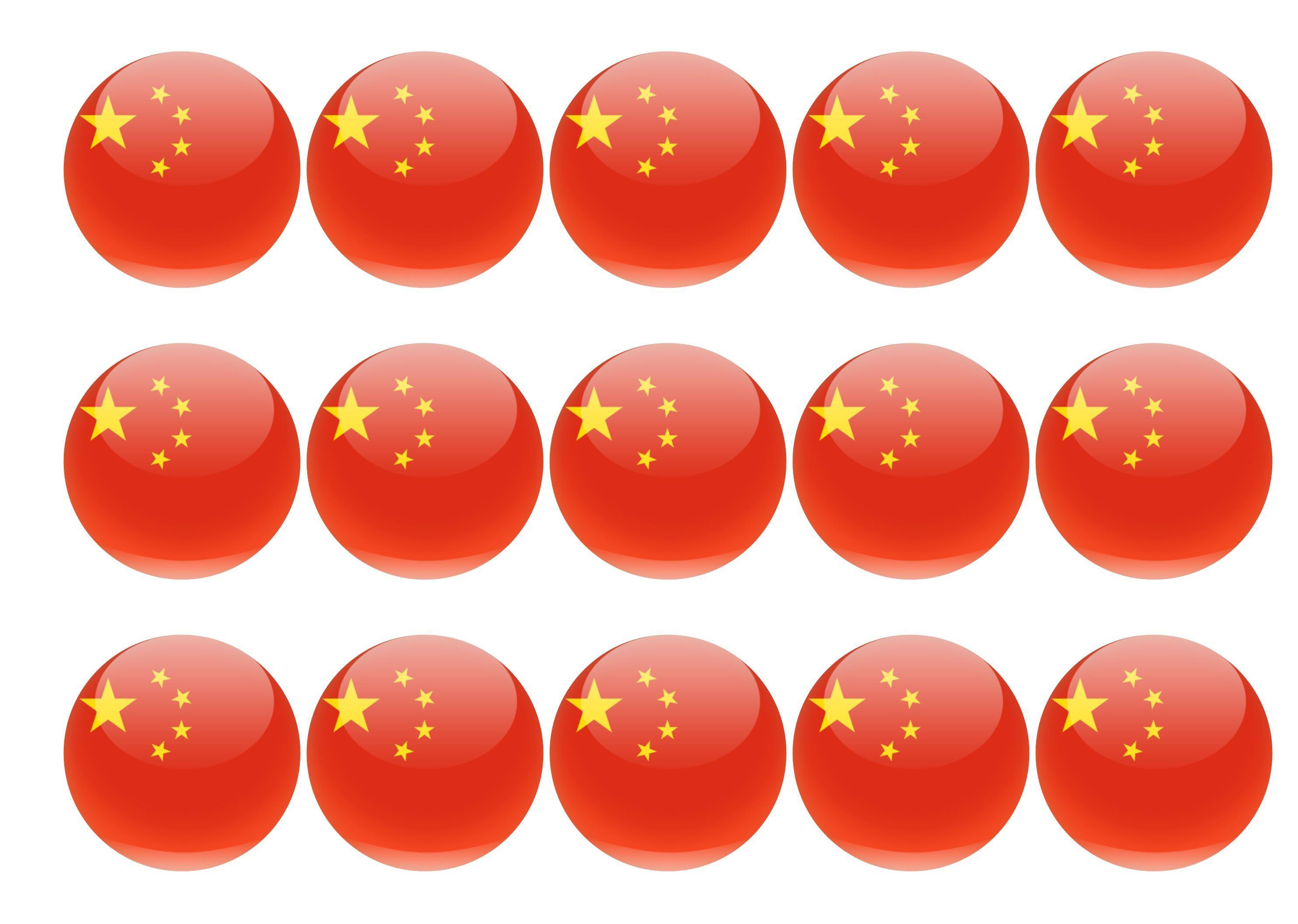 50mm printed edible cupcake toppers - China