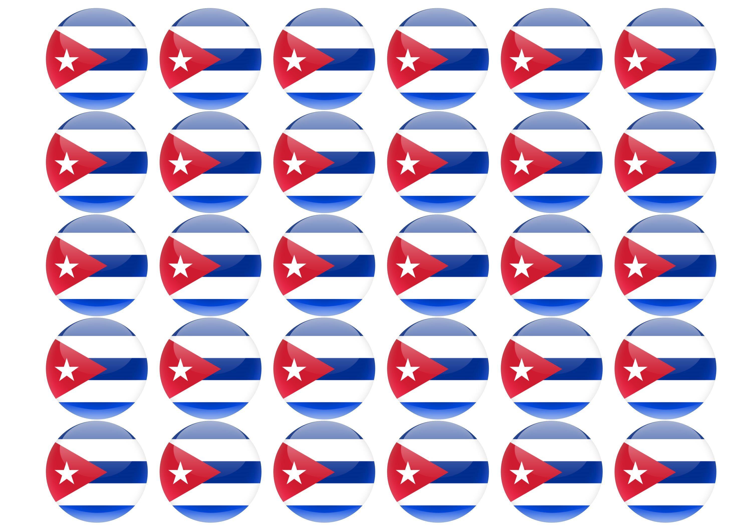 38mm printed edible cupcake toppers