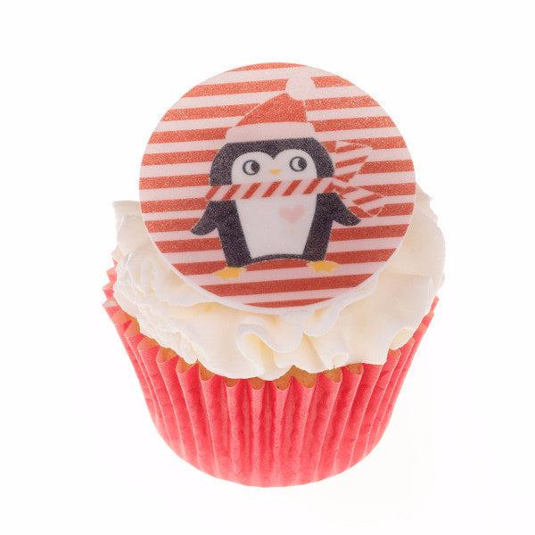 Edible Christmas cake toppers and cupcake toppers printed onto rice paper or icing