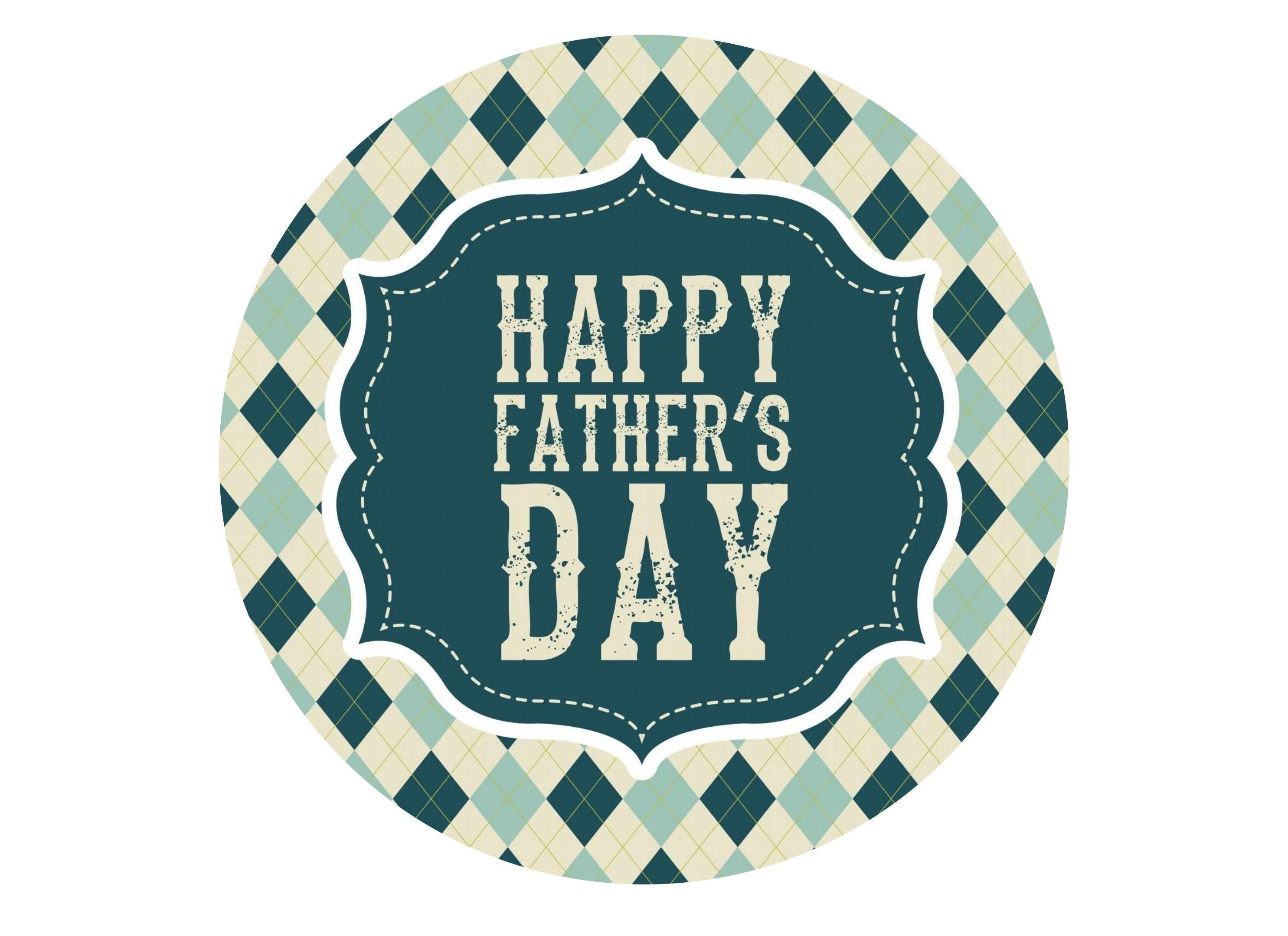 Father's Day Shades of Blue-Edible cake toppers-Edibilis