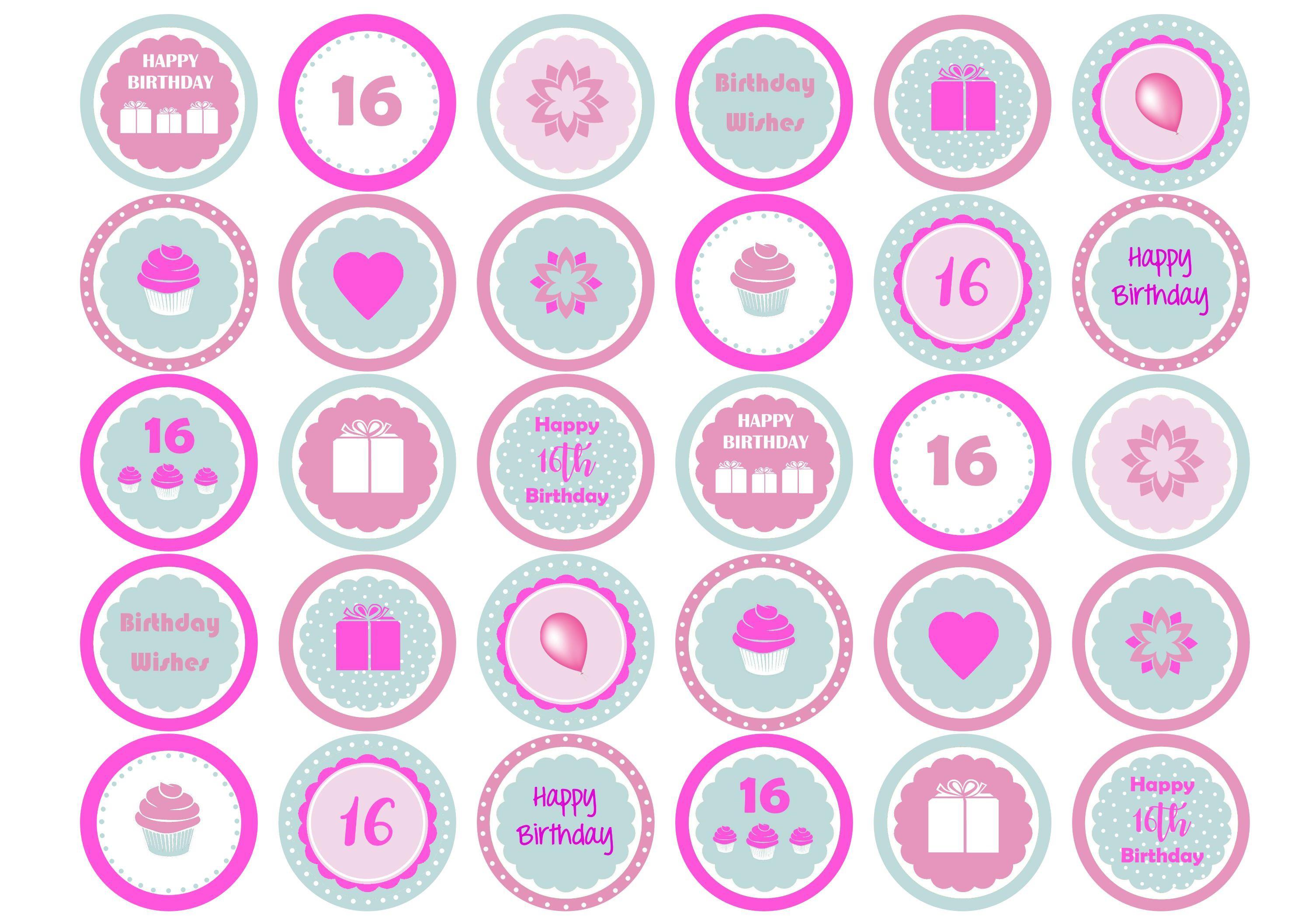 Girl Age 16-Edible cake toppers-Edibilis