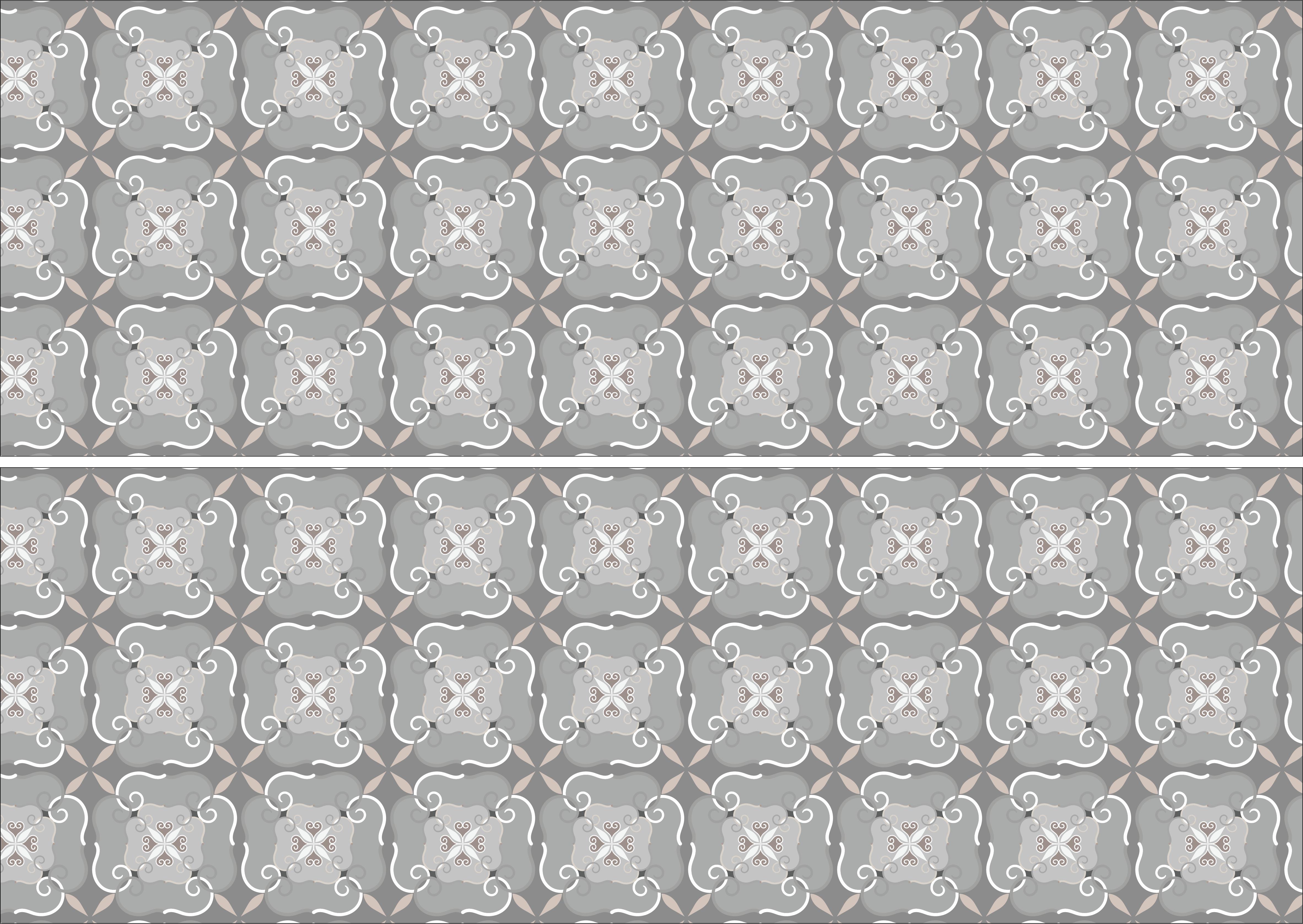 Grey Floor Tile mosaic pattern cake wrap