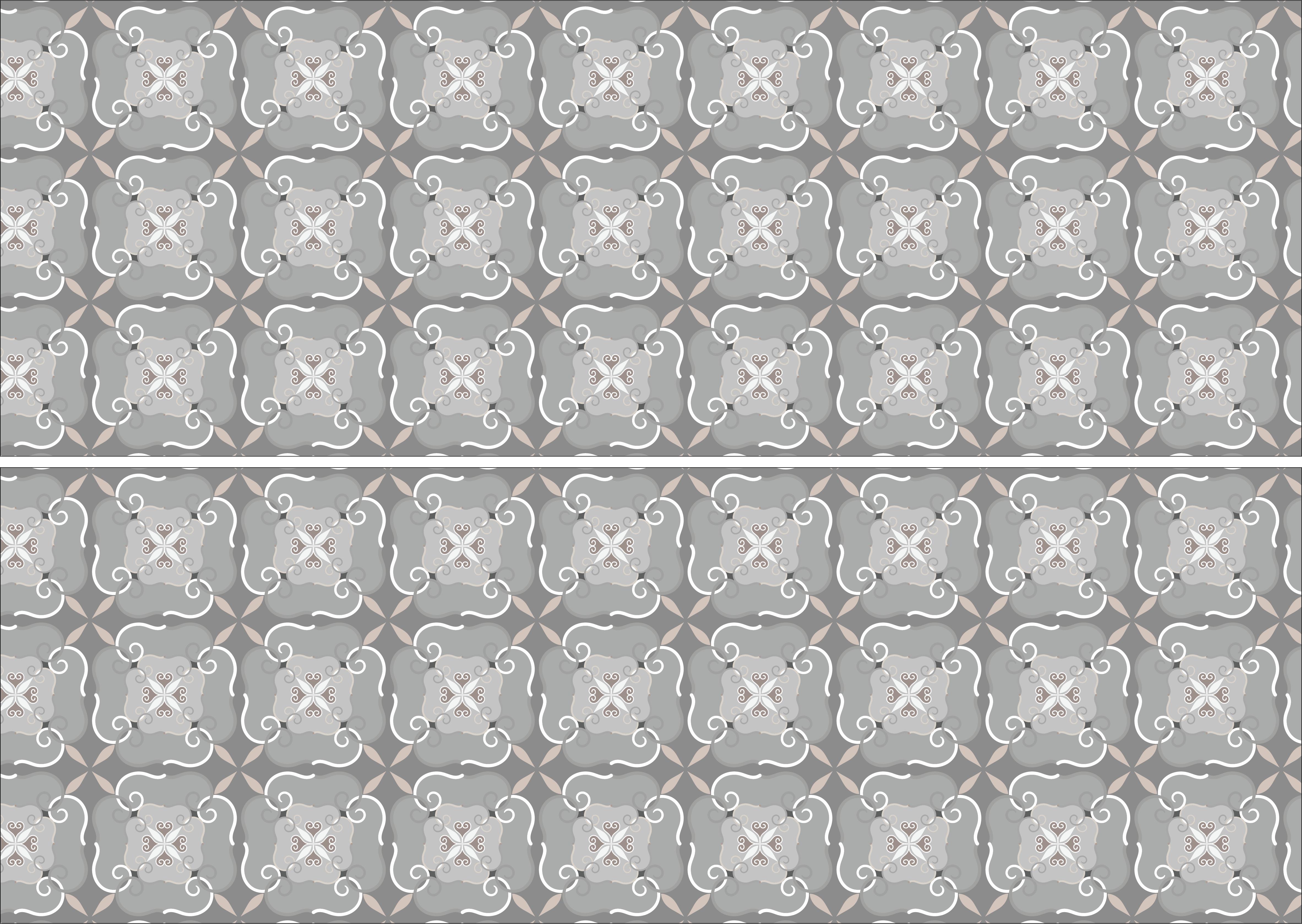 Grey Floor Tile mosaic pattern cake wrap