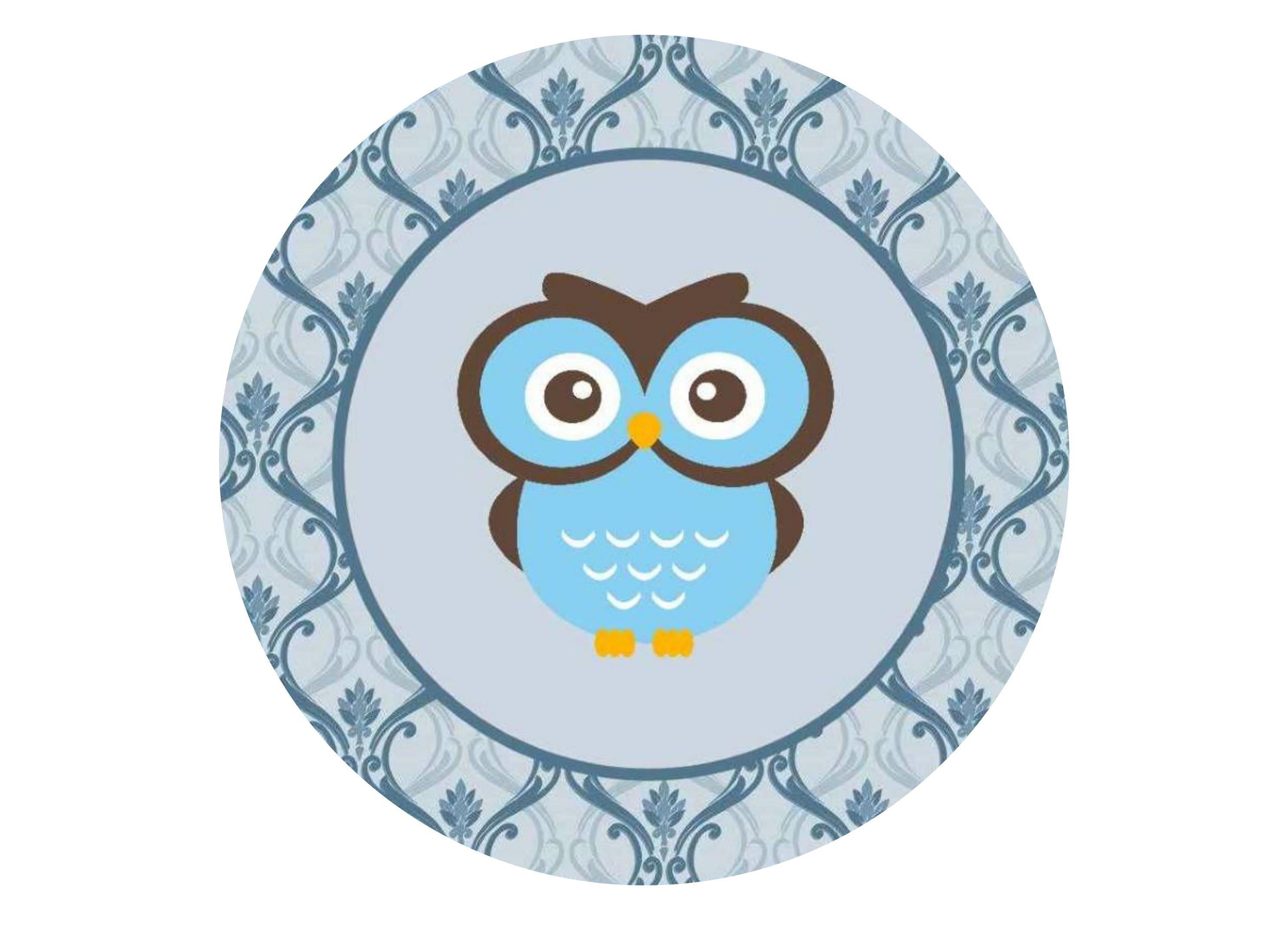 190mm printed edible cake topper