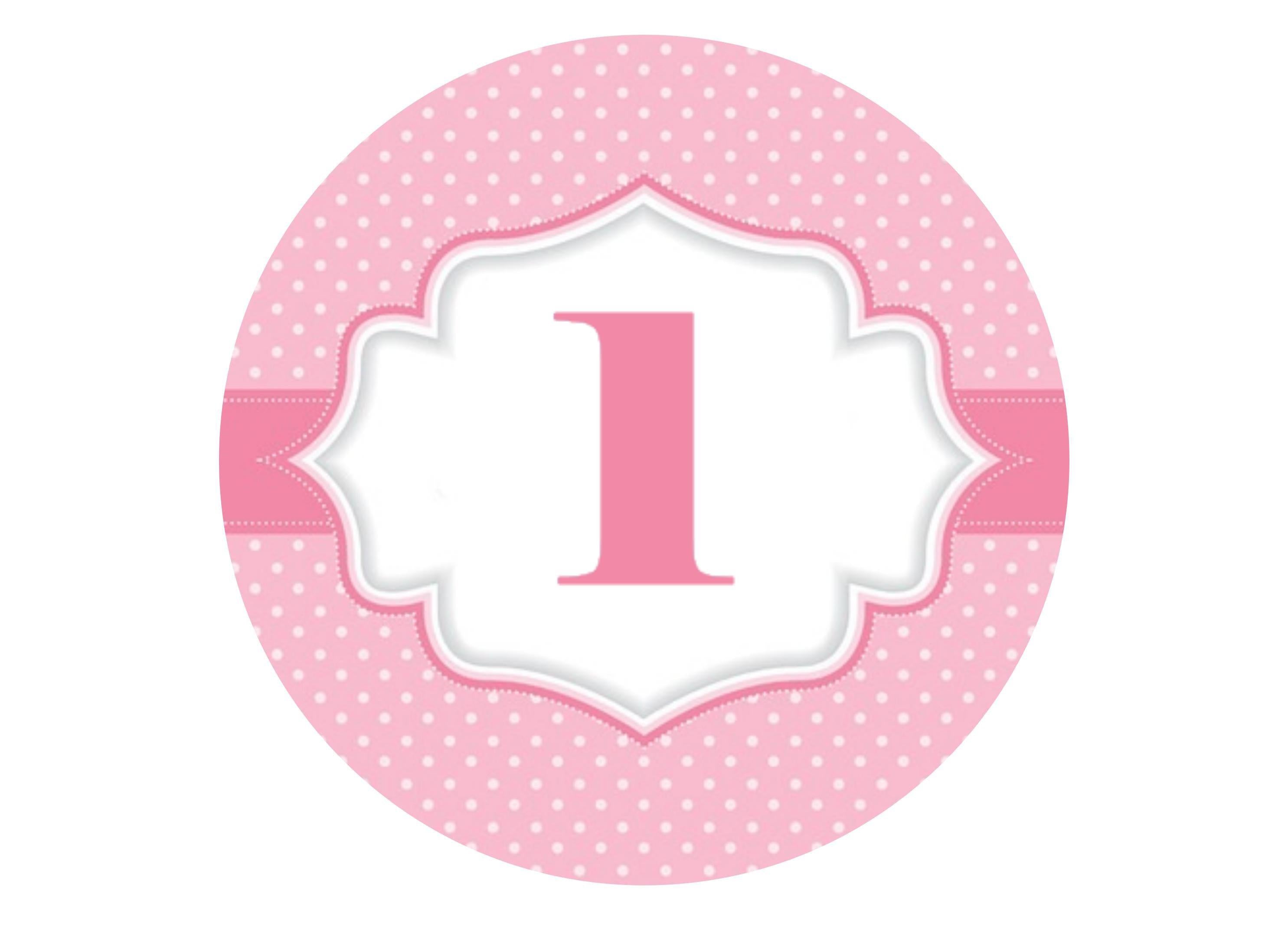 Happy Birthday 1 - Girl-Edible cake toppers-Edibilis