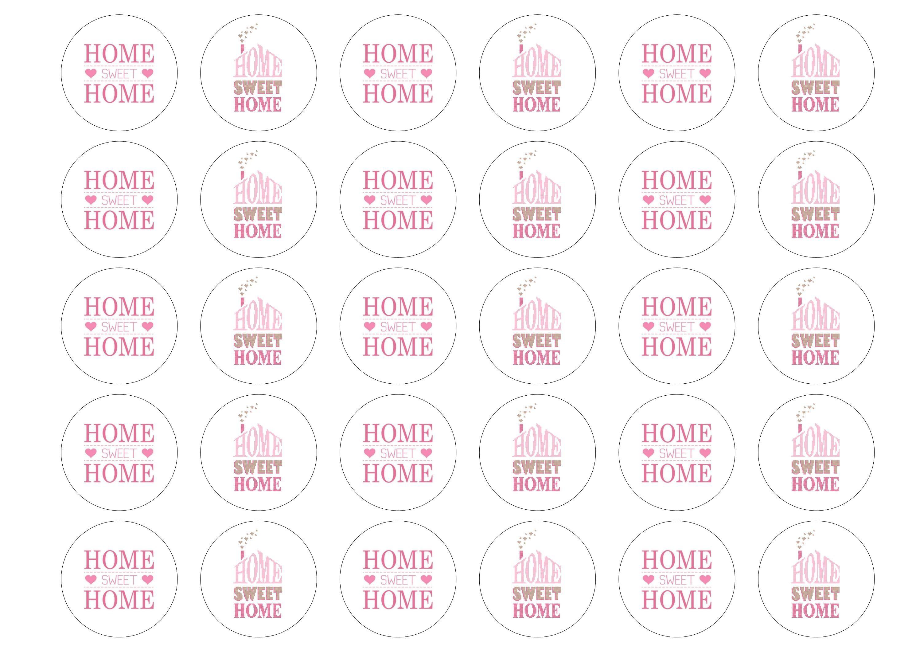 38mm printed edible cupcake toppers