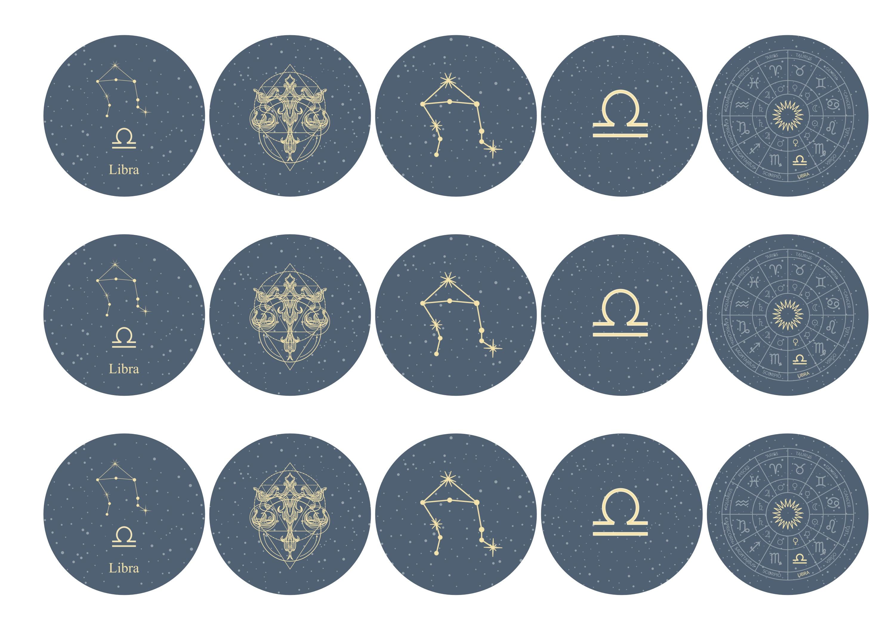 15 toppers with Libra zodiac design