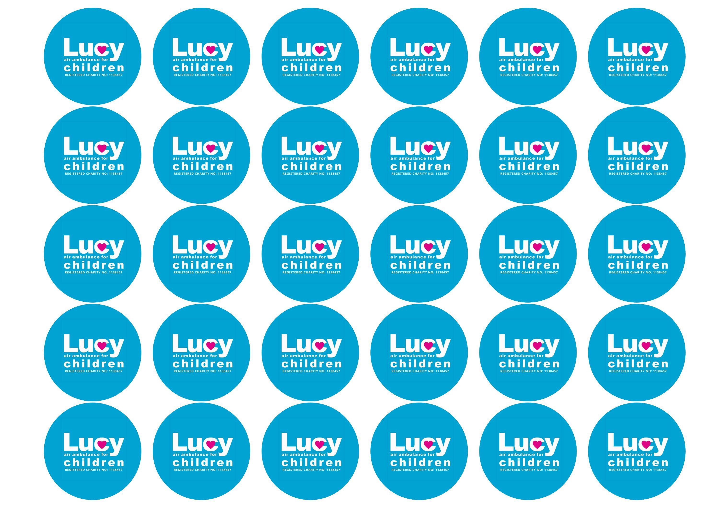 38mm printed edible cupcake toppers