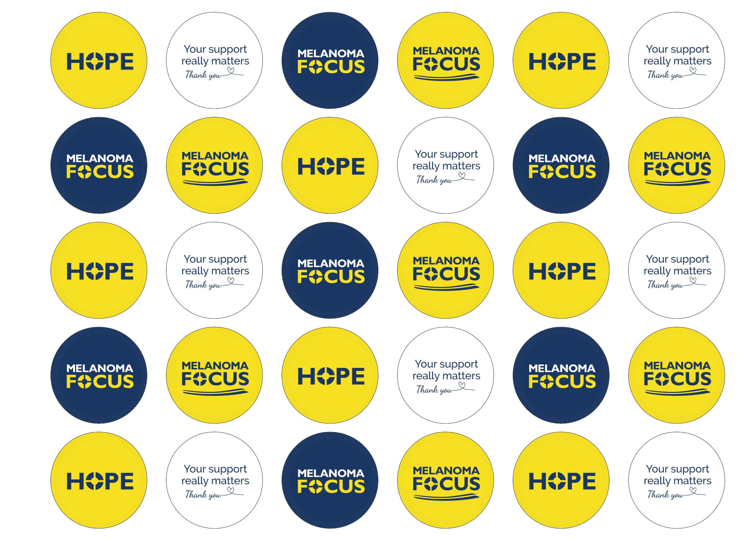 Melanoma Focus Mixed-Edible cake toppers-Edibilis