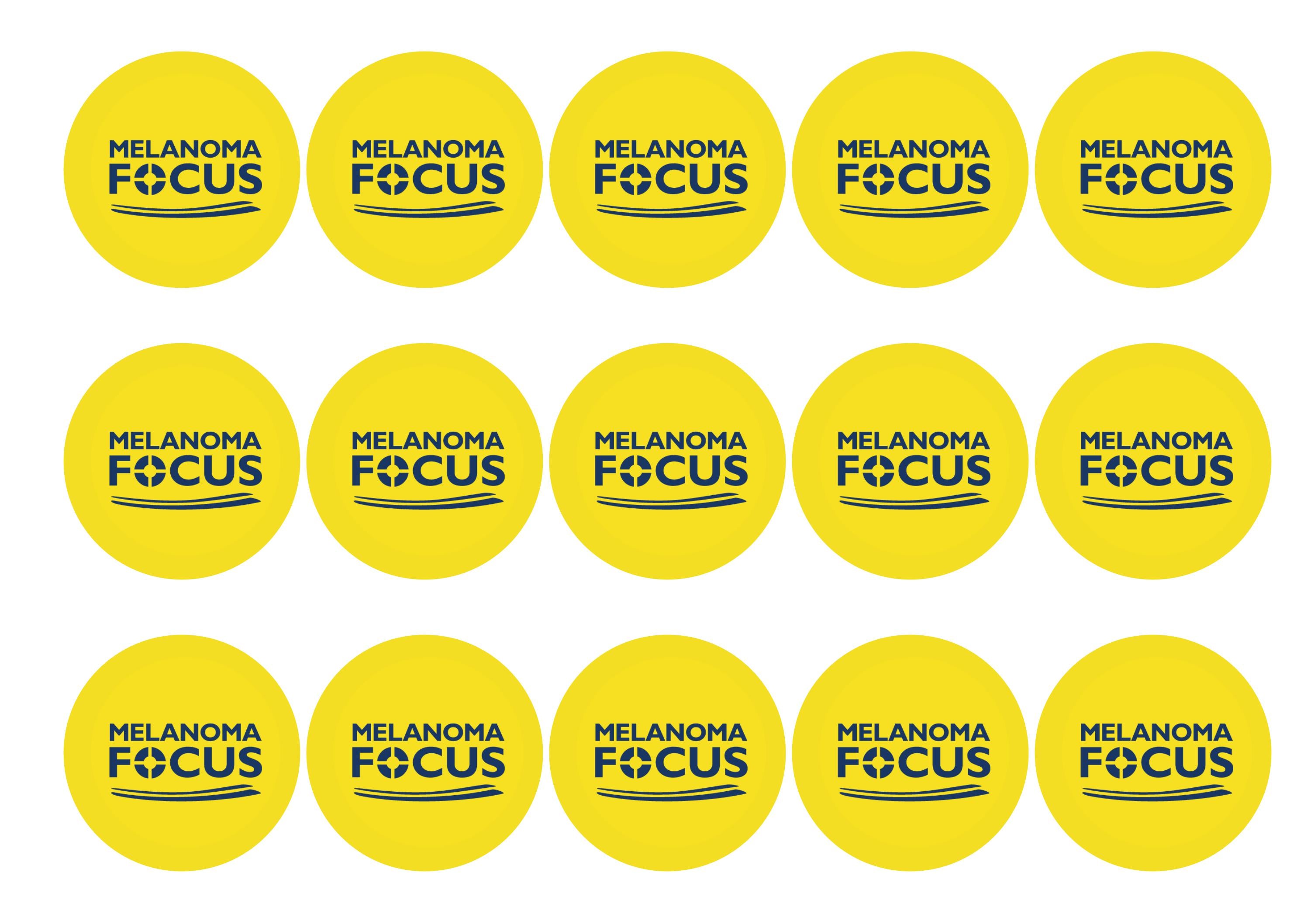 Melanoma Focus Yellow-Edible cake toppers-Edibilis