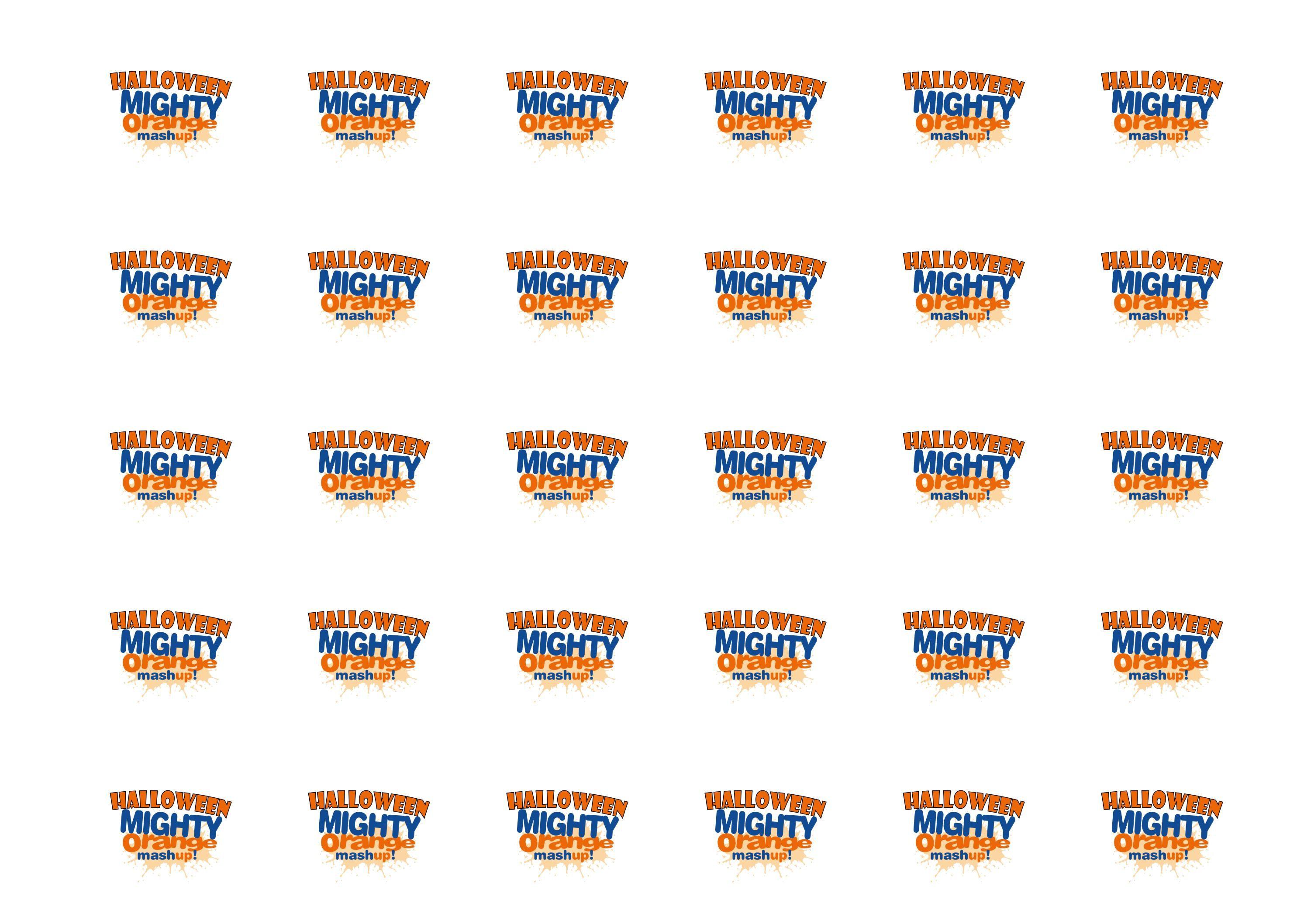 38mm printed edible cupcake toppers