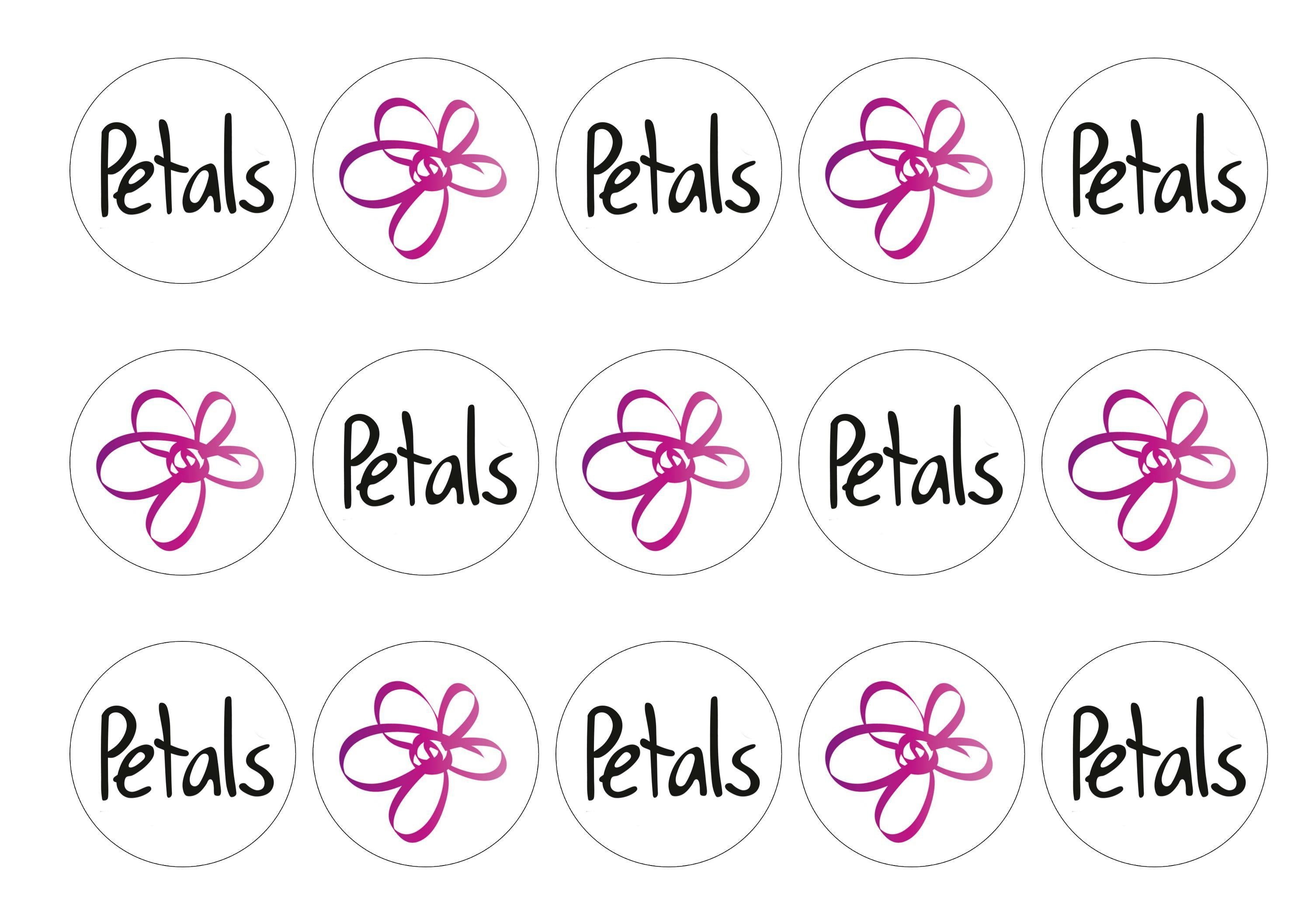 Petals Charity Logo & Flower-Edible cake toppers-Edibilis