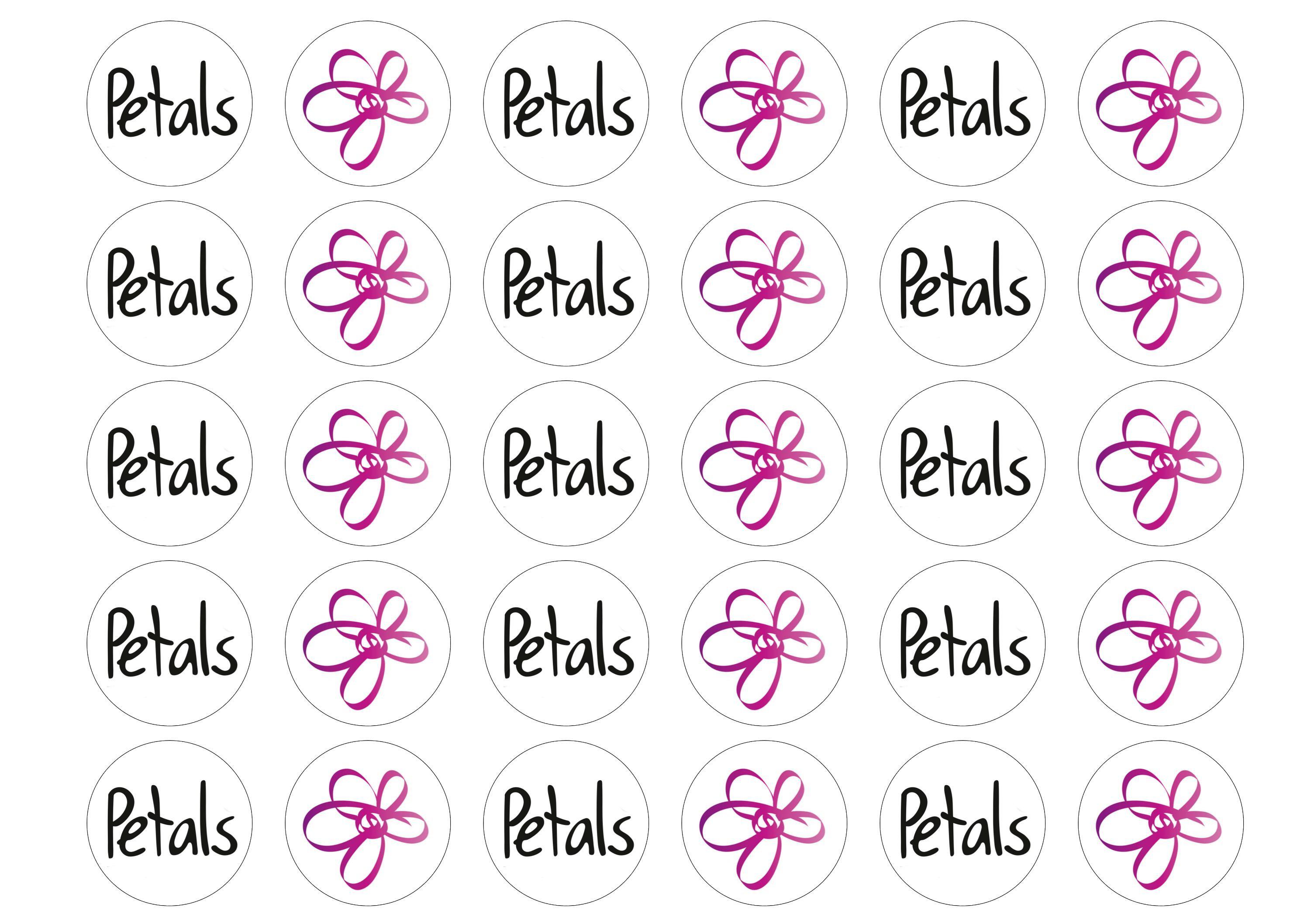 Petals Charity Logo & Flower-Edible cake toppers-Edibilis