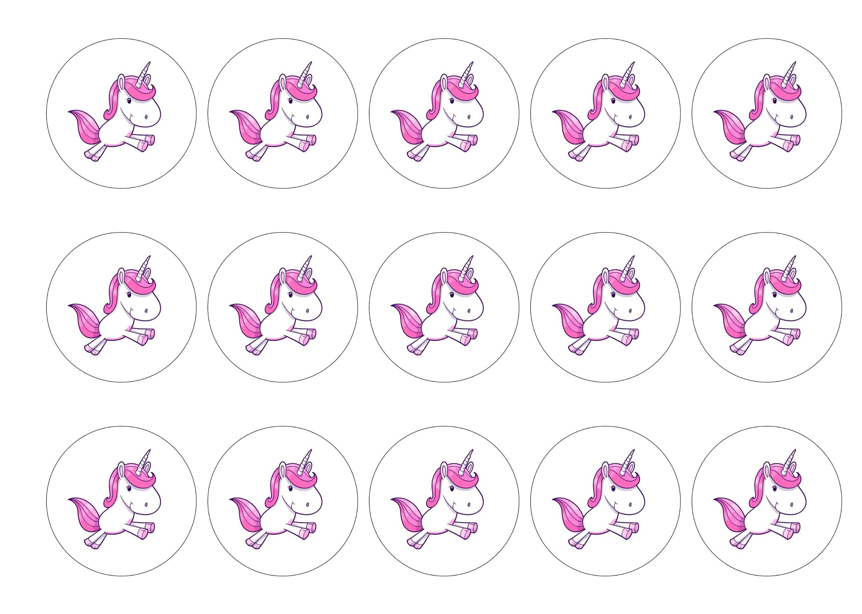 Pink Unicorn-Edible cake toppers-Edibilis