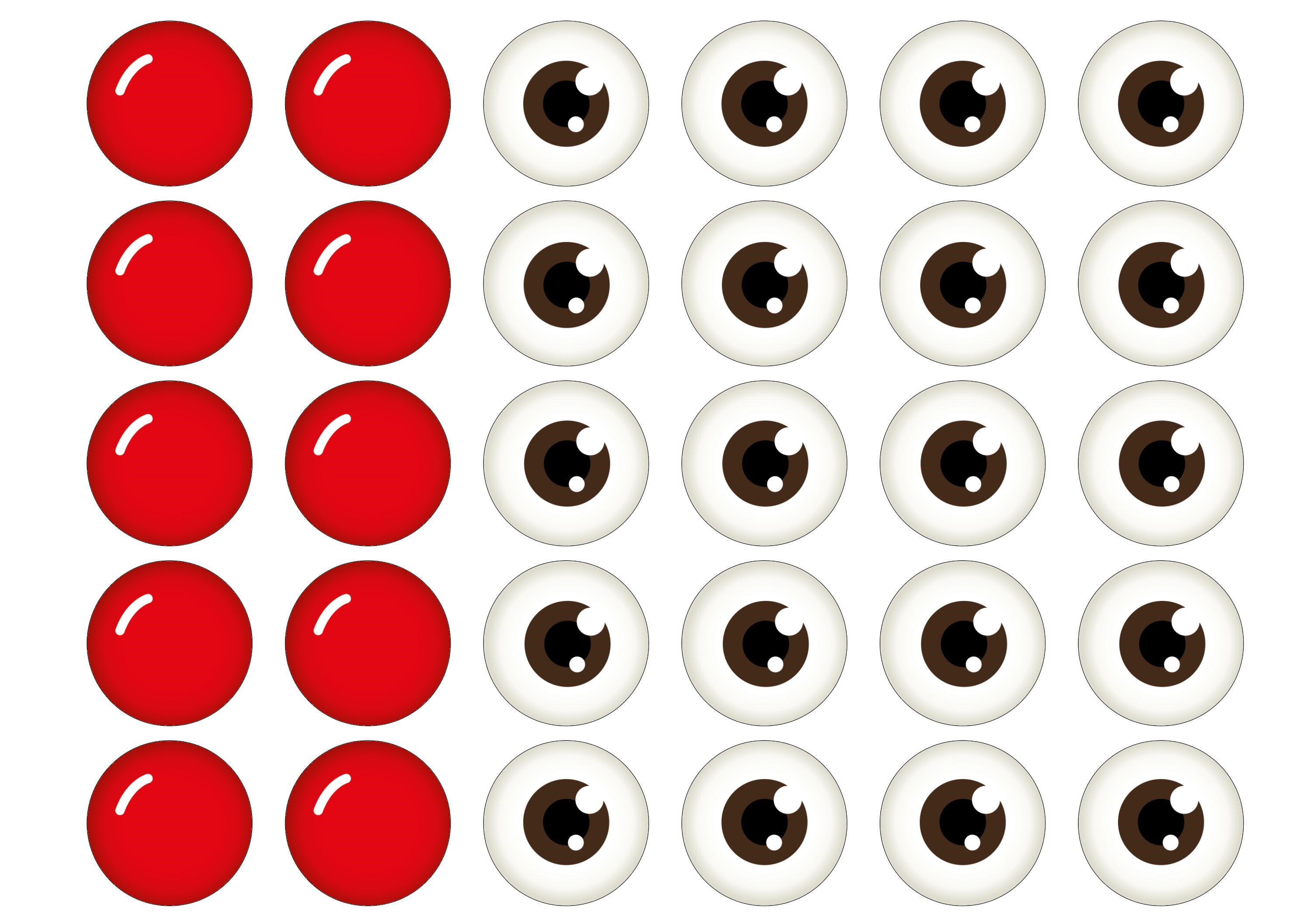 Rudolph Face - Eyes and Nose